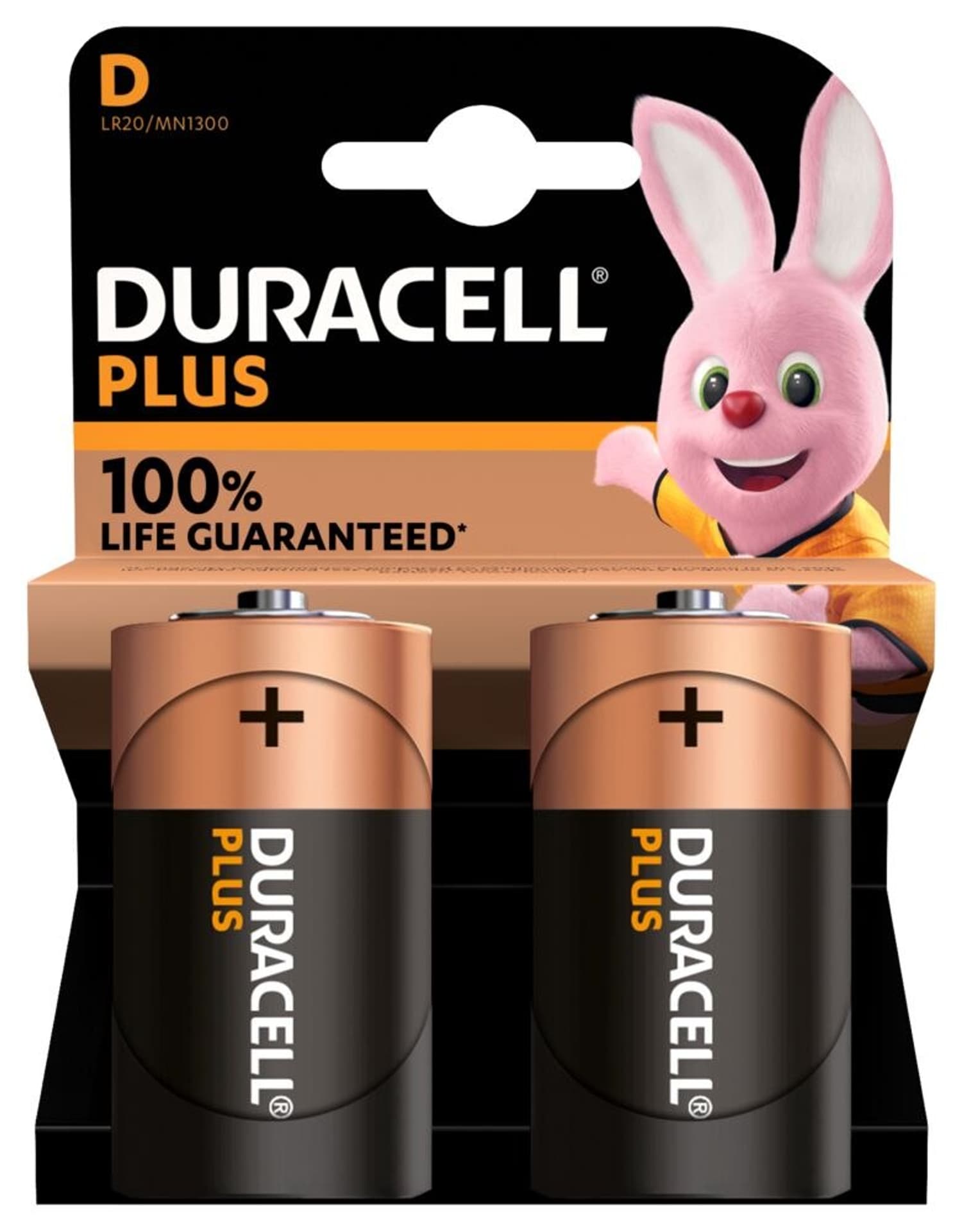 

Duracell Plus MN1300 D, Alkaline, 2 pc(s)
