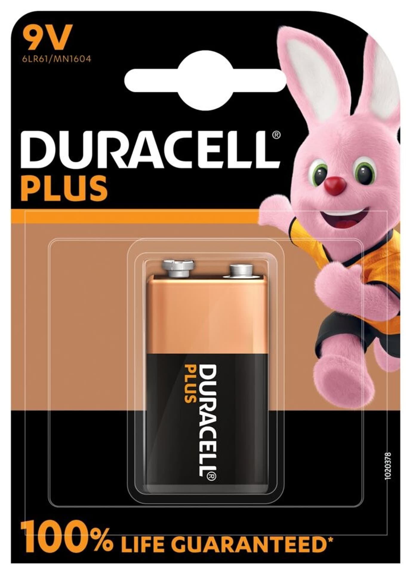 

Duracell Plus MN1604 9V, Alkaline, 1 pc(s)