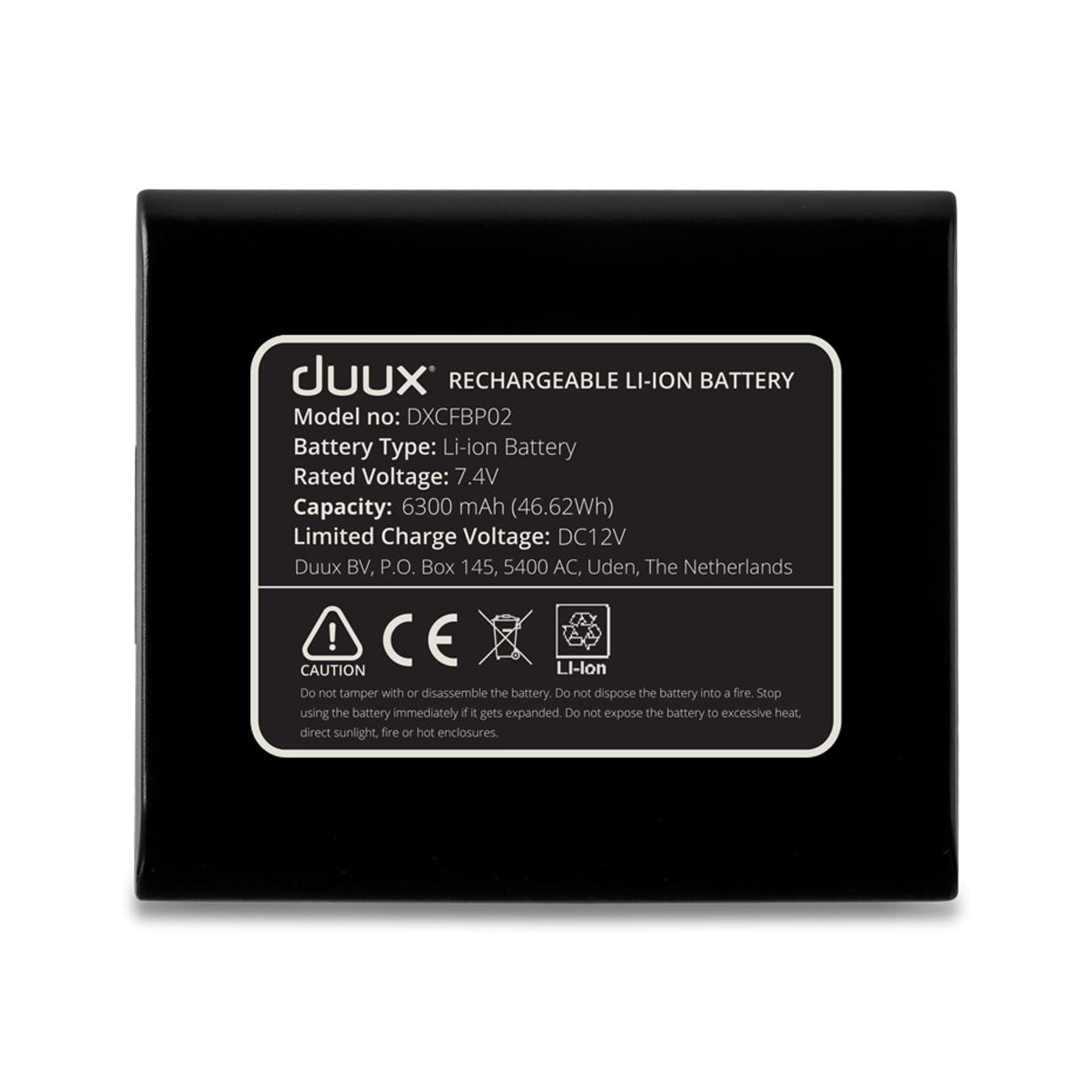 

Duux Dock & Battery Pack for Whisper Flex 6300 mAh Whisper Flex (DXCF10/11/12/13), Whisper Flex Ultimate (DXCF14/15), Black, Dxcf14/15)/blac