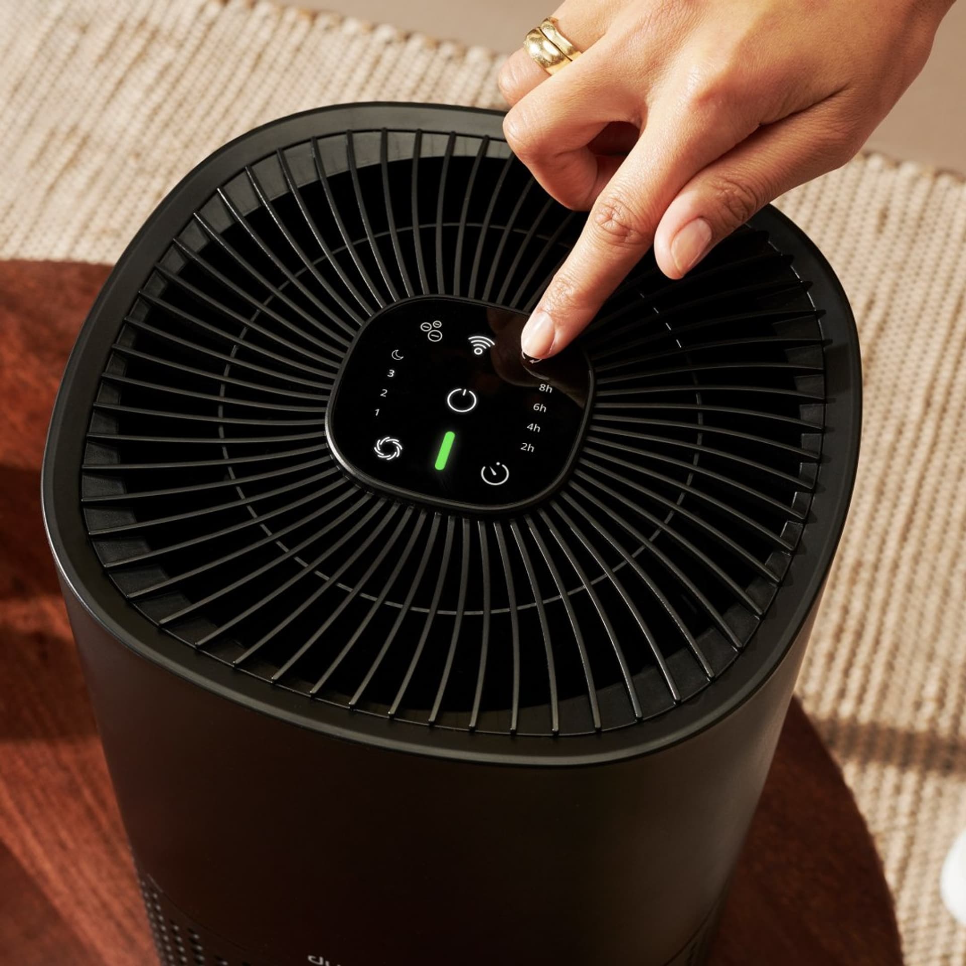 

Duux Smart Air Purifier Bright 10-47 W, Suitable for rooms up to 27 m, Black