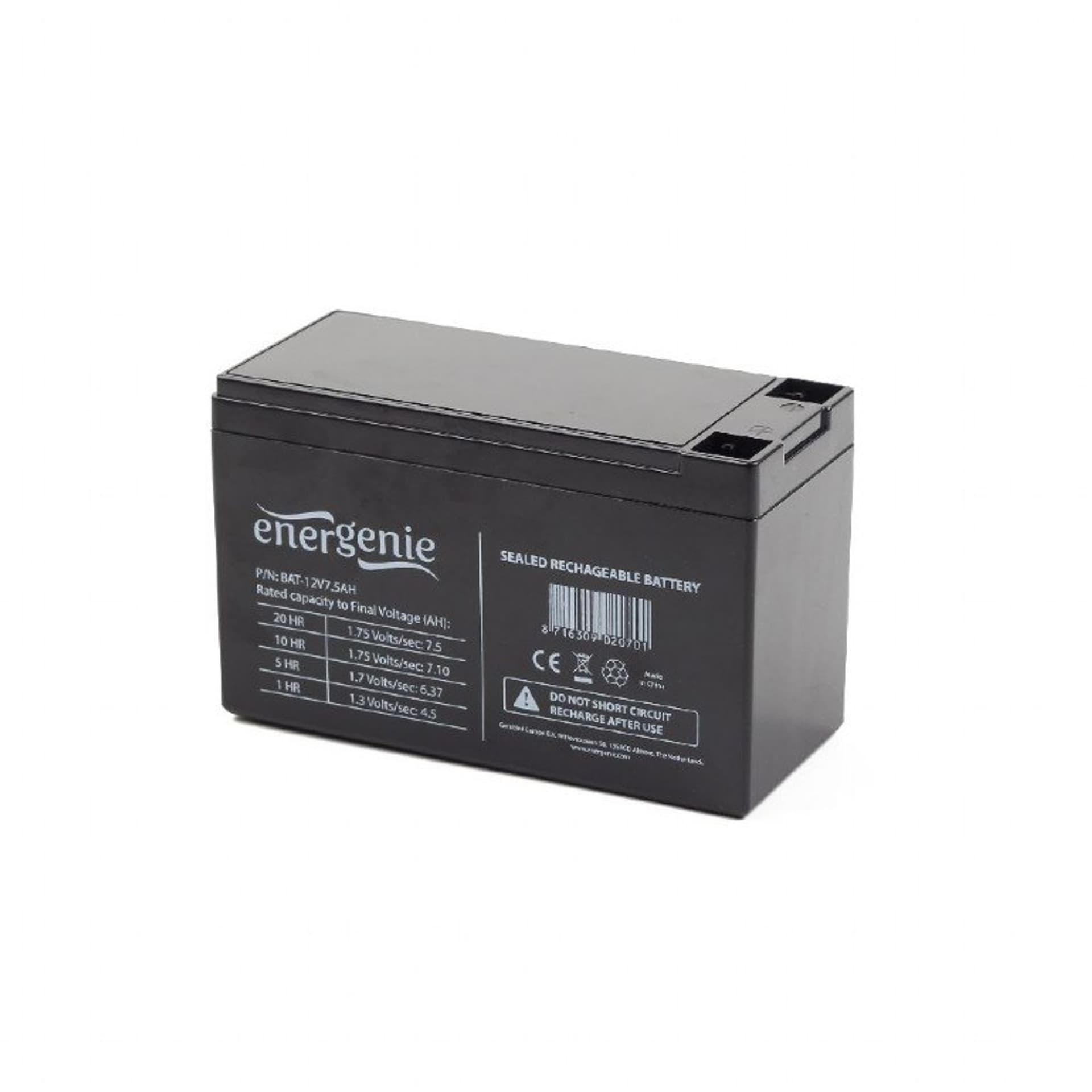 

Akumulator uniwersalny 12V/7.5AH