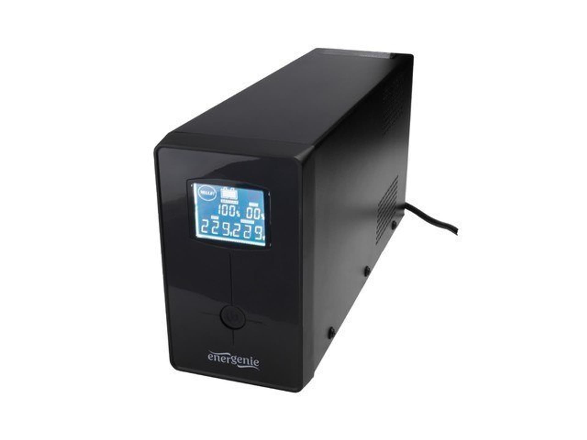 

EnerGenie UPS with USB and LCD display, Black 850 VA, 510 W, 220 V