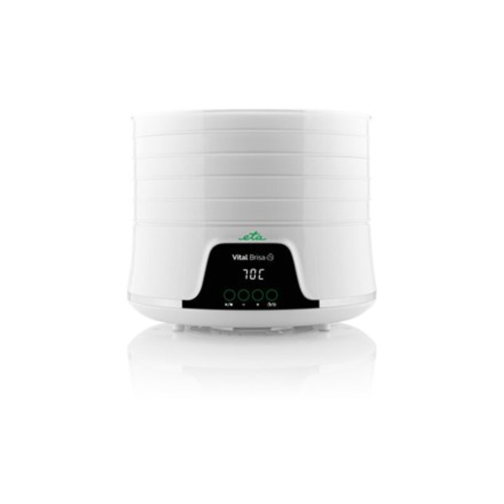 

ETA Dehydrator żywności Brisa ETA130290000 Moc 500 W, liczba tac 5, Regulacja temperatury, Zintegrowany timer, Biały