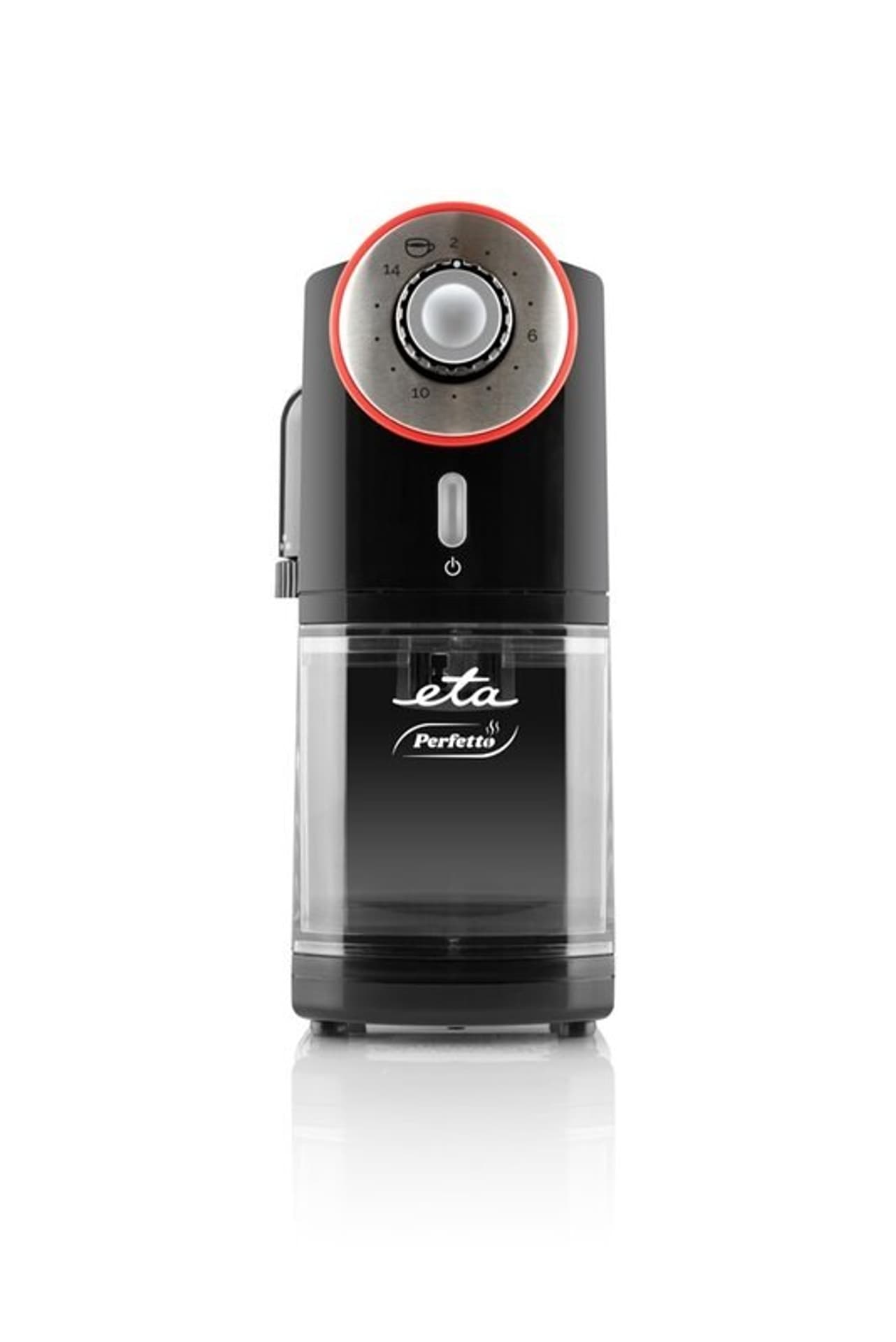 

ETA Grinder Perfetto ETA006890000 100 W, Pojemność ziaren kawy 200 g, Ilość filiżanek do 14 szt, Wyłącznik bezpieczeństwa pokryw
