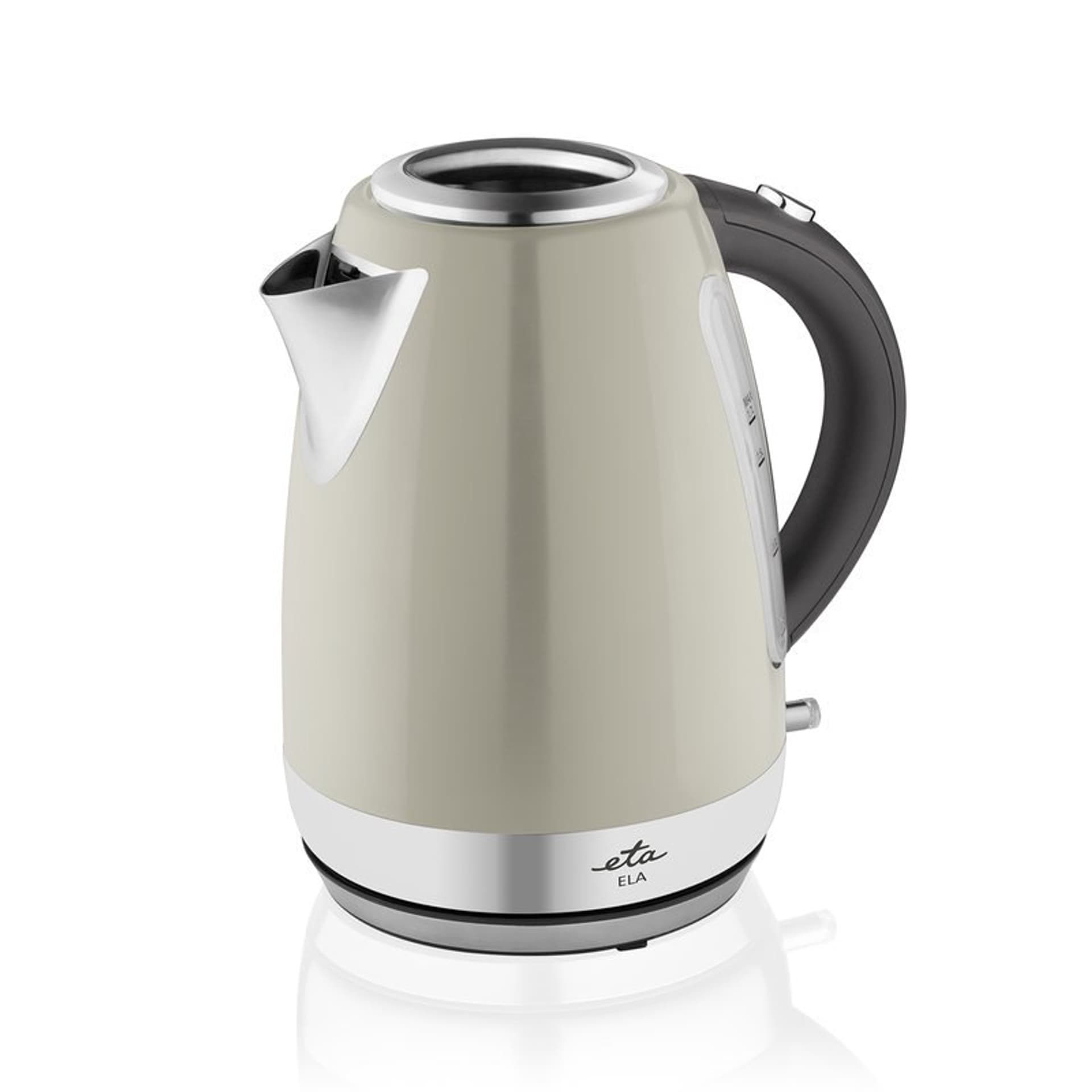 

ETA Czajnik ELA ETA859890070 Standard, 2100 W, 1,7 L, stal nierdzewna, podstawa obrotowa 360°, Cream