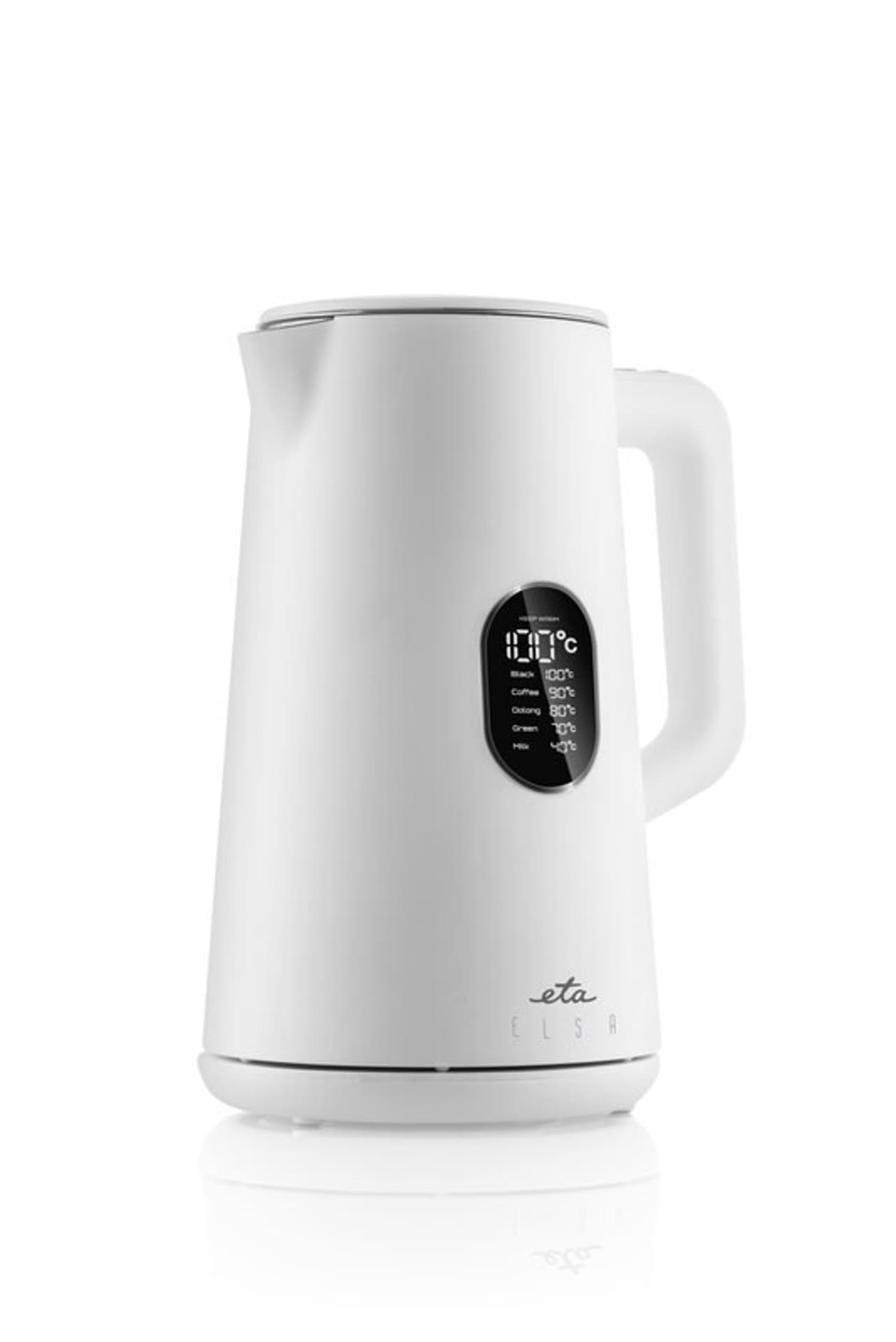 

ETA Czajnik elektryczny Elsa ETA559790010 elektryczny, 1800 W, 1,5 l, stal nierdzewna, podstawa obrotowa 360°, biały