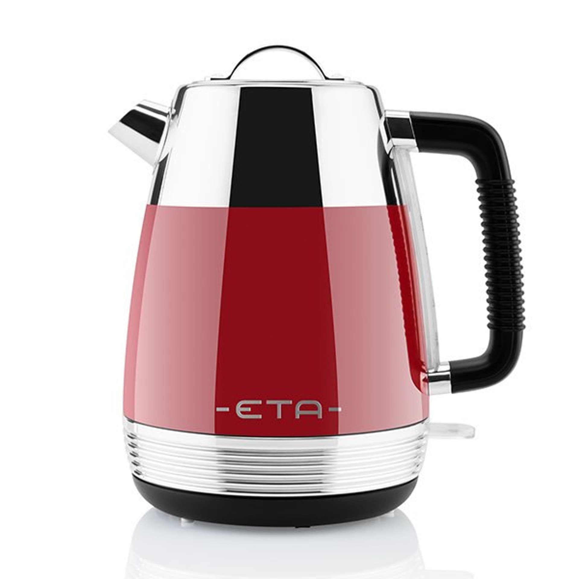 

ETA Storio Czajnik ETA918690030 standardowy, 2150 W, 1,7 L, stal nierdzewna, podstawa obrotowa 360°, czerwony