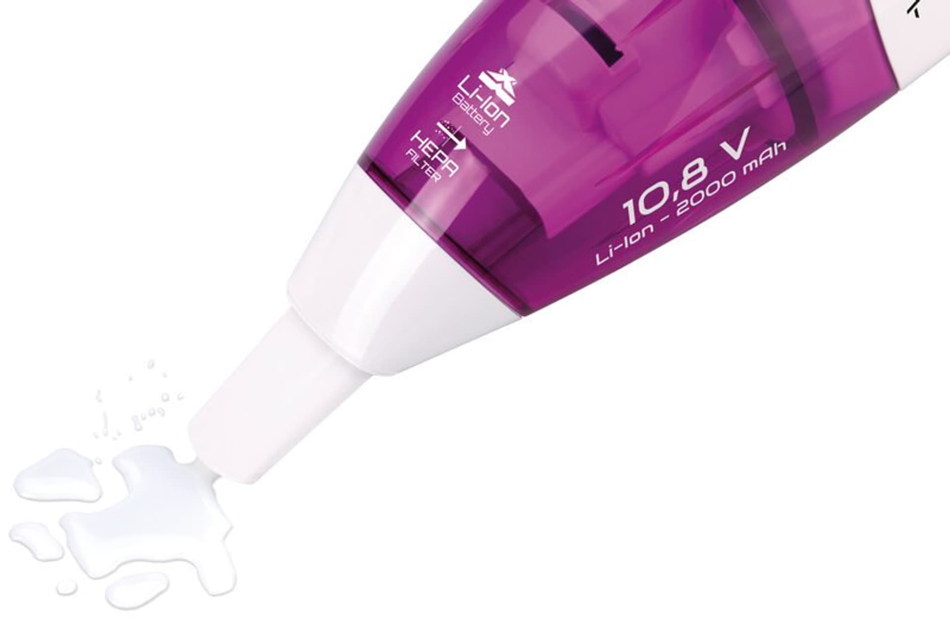 

ETA Vacuum cleaner Verto ETA344290000 Cordless operating, Handheld, 10.8 V, Operating time (max) 15 min, White/Purple, Max) 15 min/white/purpl