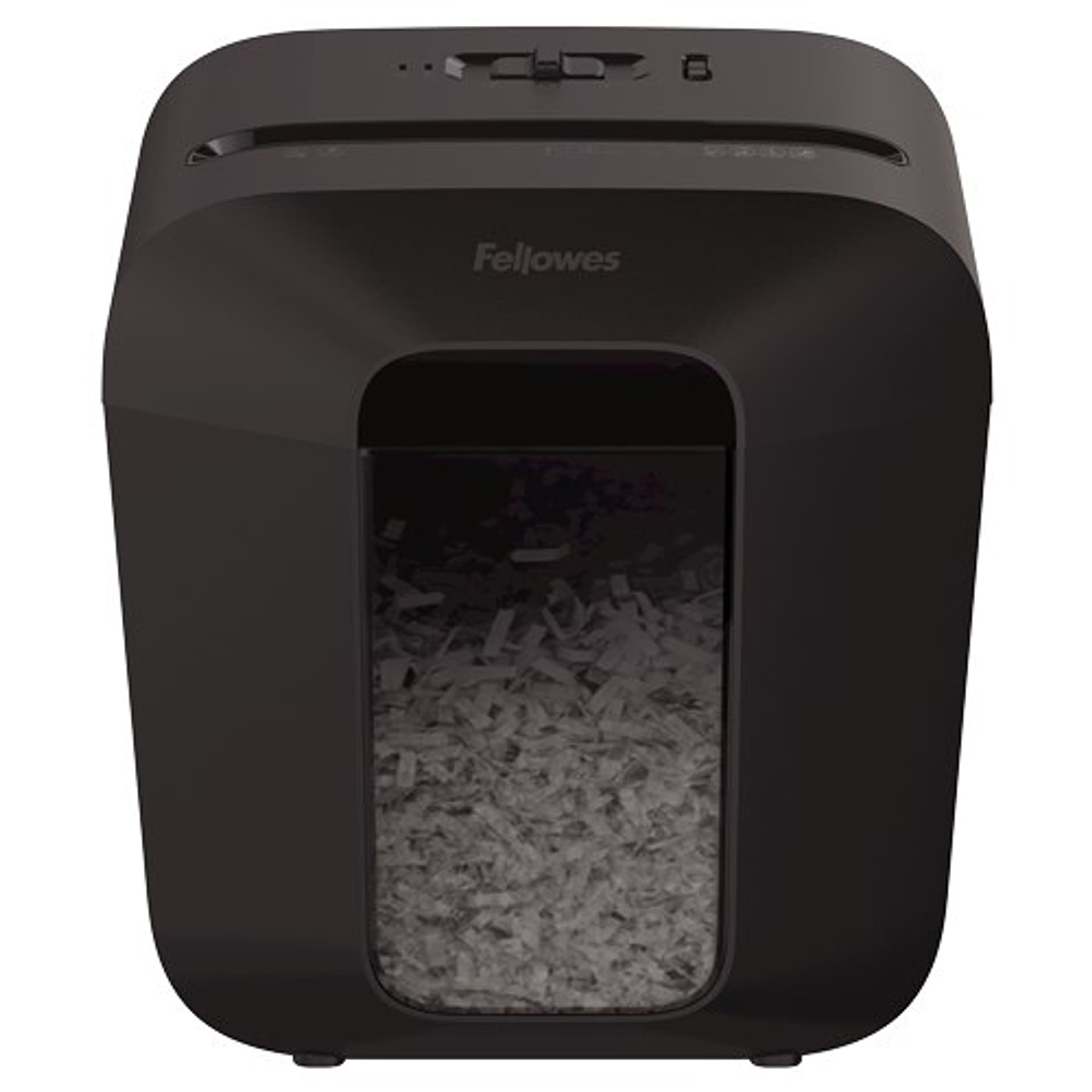 

Fellowes Powershred LX25 Black, 11.5 L, Credit cards shredding, Cross-Cut Shredder, Paper handling standard/output 6 sheets per