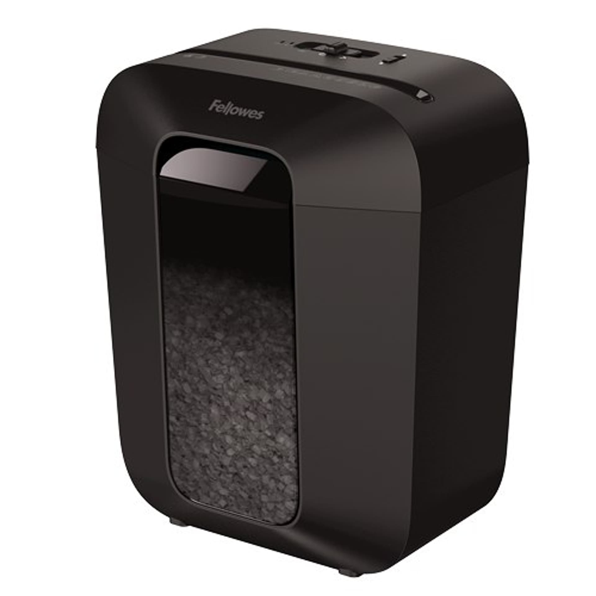 

Fellowes Powershred LX41 Black, 17 L, Credit cards shredding, Mini-Cut Shredder, Paper handling standard/output 8 sheets per pas