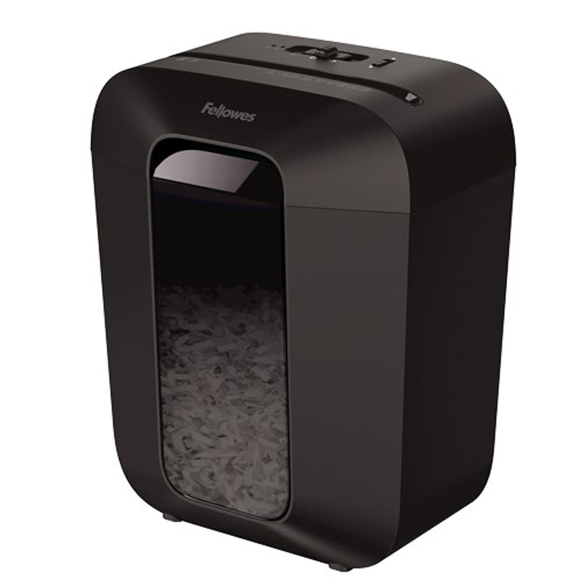 

Fellowes Powershred LX50 Black, 17 L, Credit cards shredding, Cross-Cut Shredder, Paper handling standard/output 9 sheets per pa