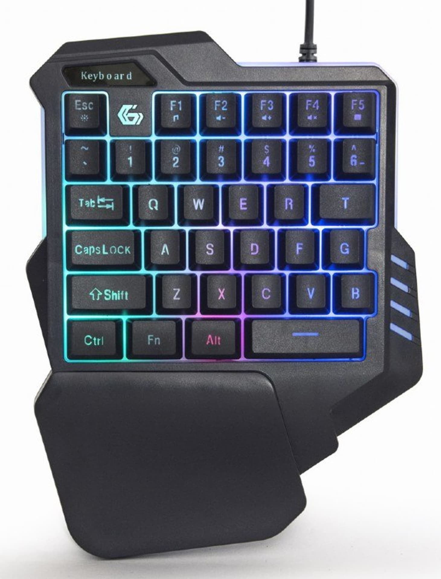 

Gembird 2-in-1 backlight USB gaming desktop kit GGS-IVAR-TWIN Keyboard and Mouse Set, Wired, Mouse included, US, Black