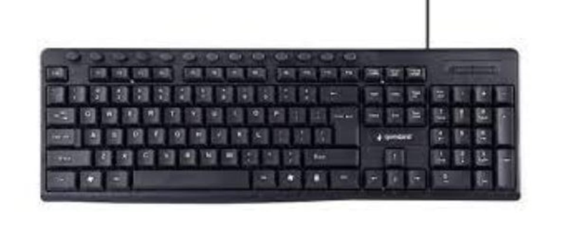 

GEMBIRD KLAWIATURA MULTIMEDIALNA KB-UM-107 USB, US LAYOUT, CZARNA