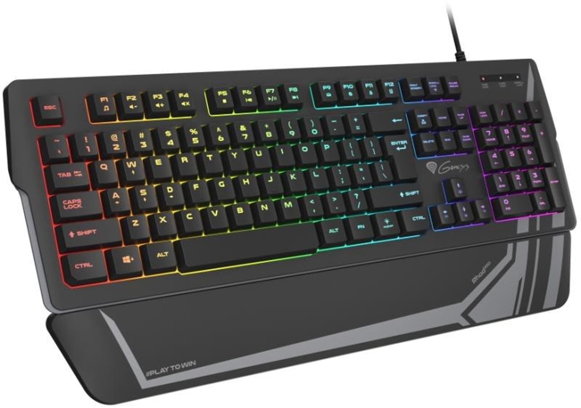 

Genesis Rhod 350 RGB Gaming keyboard, RGB LED light, US, Black, Wired