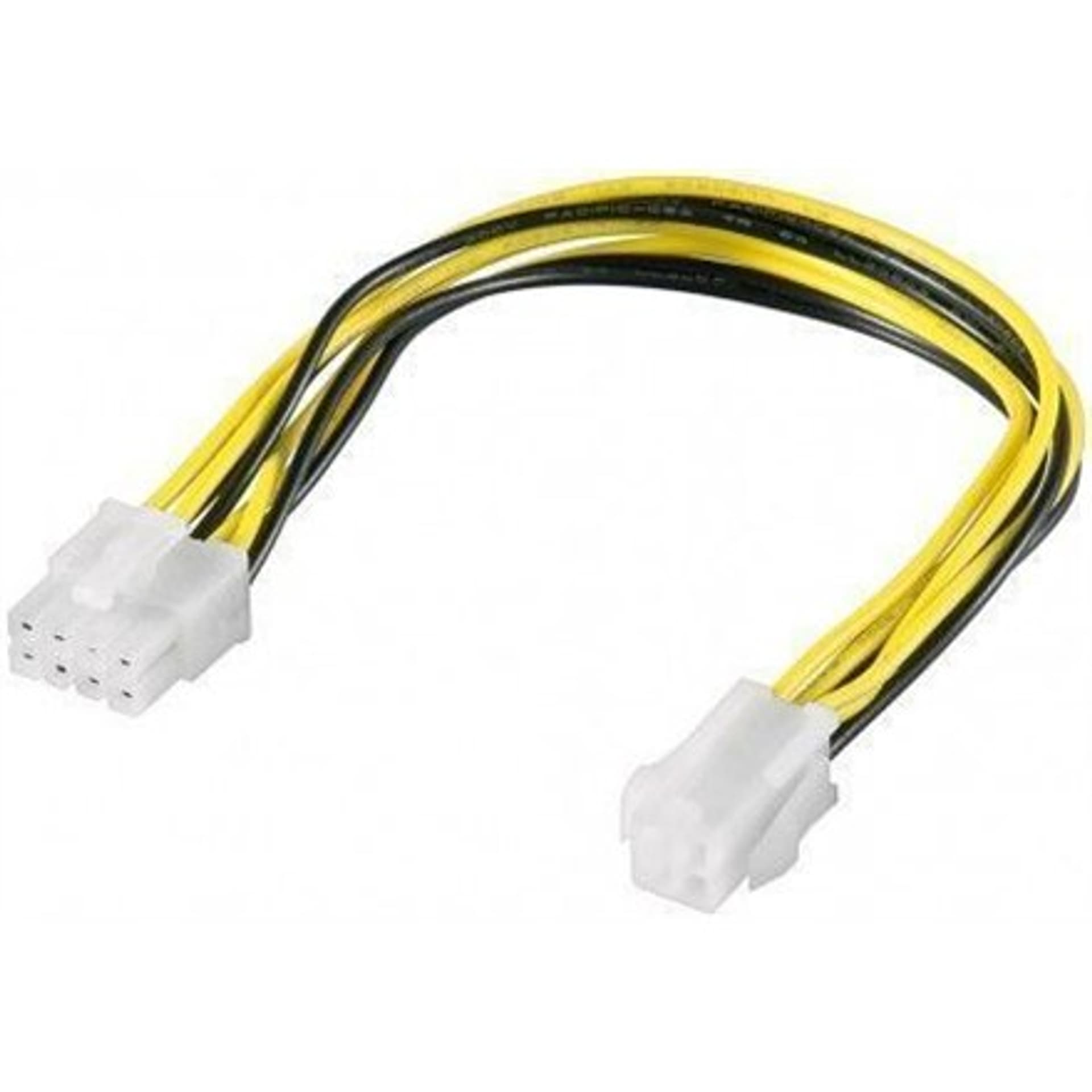 

Goobay 51358 ATX12 P4 PC power cable/adapter; 4-pin to 8-pin, 0.2m