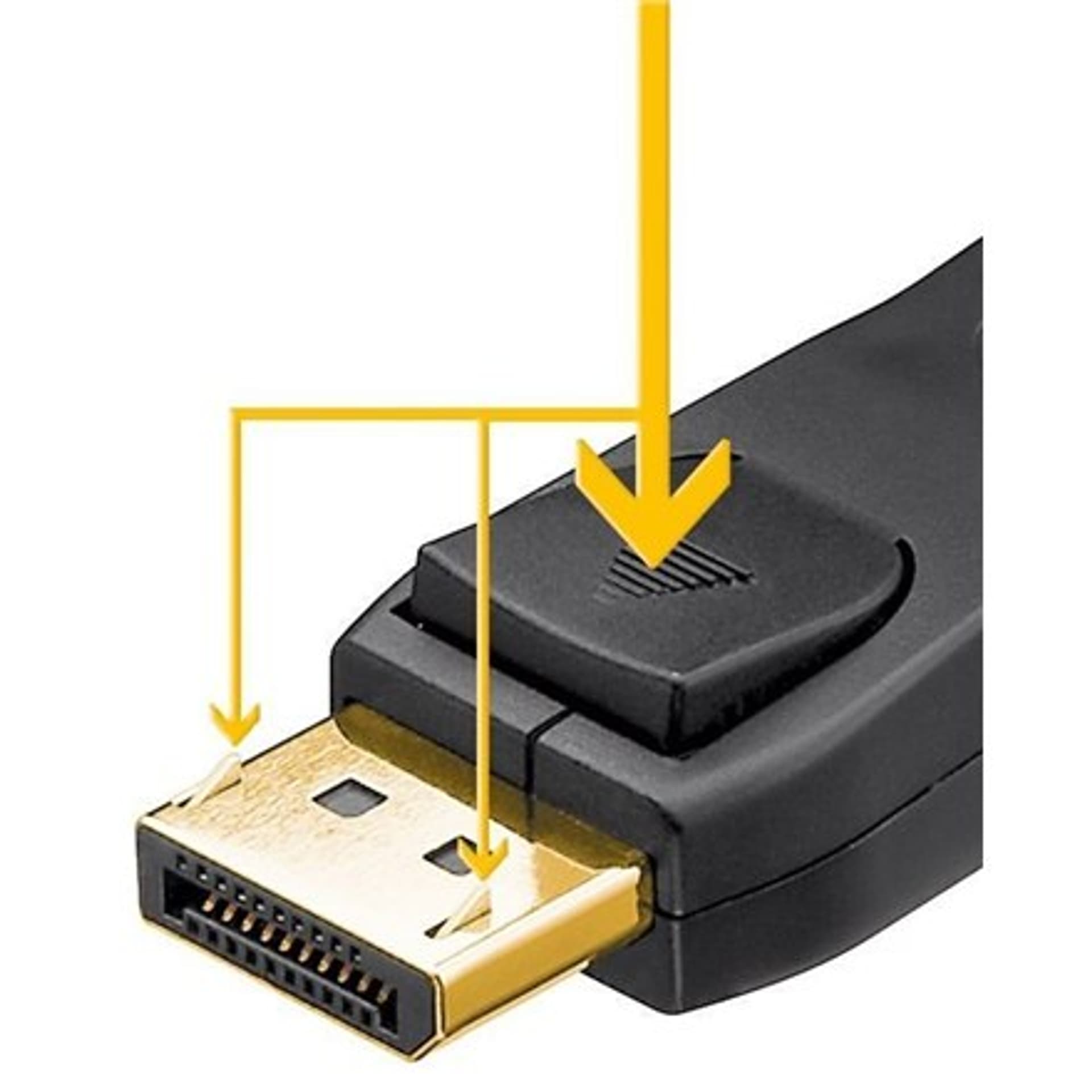 

Goobay 65923 DisplayPort connector cable 1.2, gold-plated, 2m