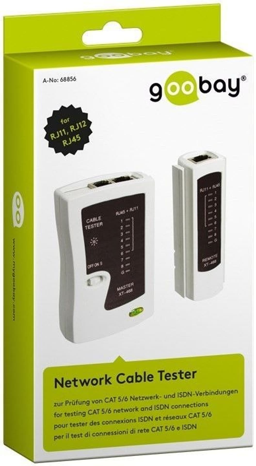 

Goobay Network cable tester 68856 Black/White