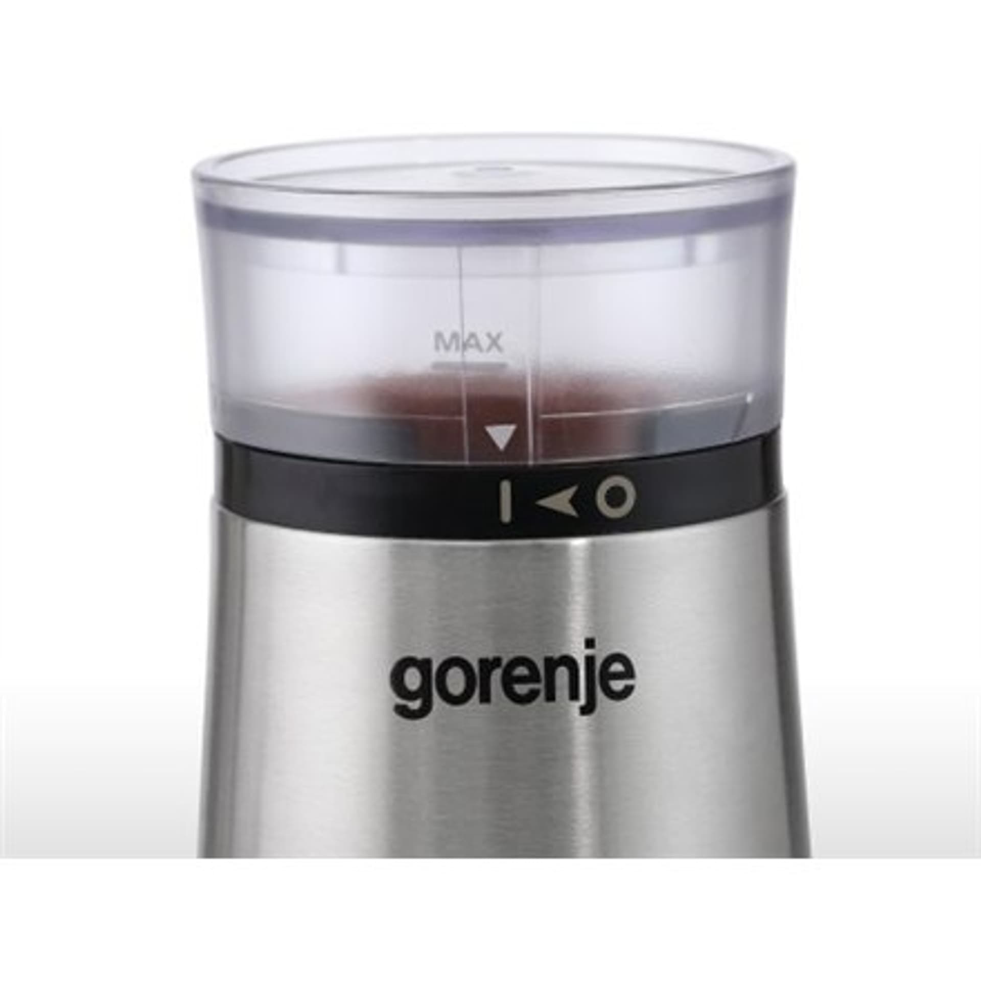 

Gorenje Młynek do kawy SMK150E 150 W, Pojemność ziarna kawy 60 g, Wyłącznik bezpieczeństwa pokrywy, Stal nierdzewna