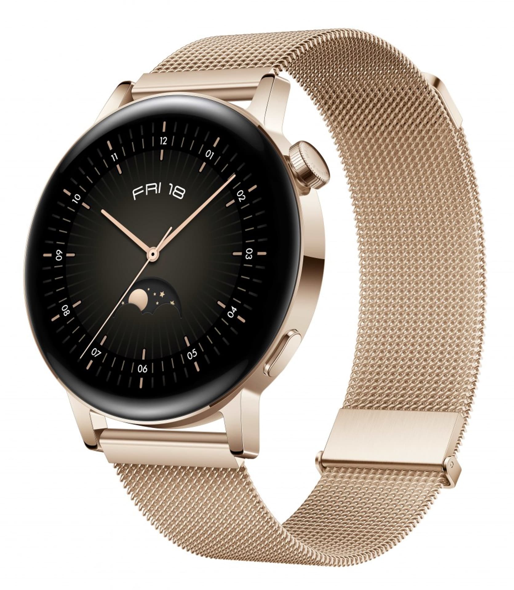 

Huawei GT 3 (42 mm) 1.32, Smart watch, GPS (satellite), AMOLED, Touchscreen, Heart rate monitor, Waterproof, Bluetooth, Light G