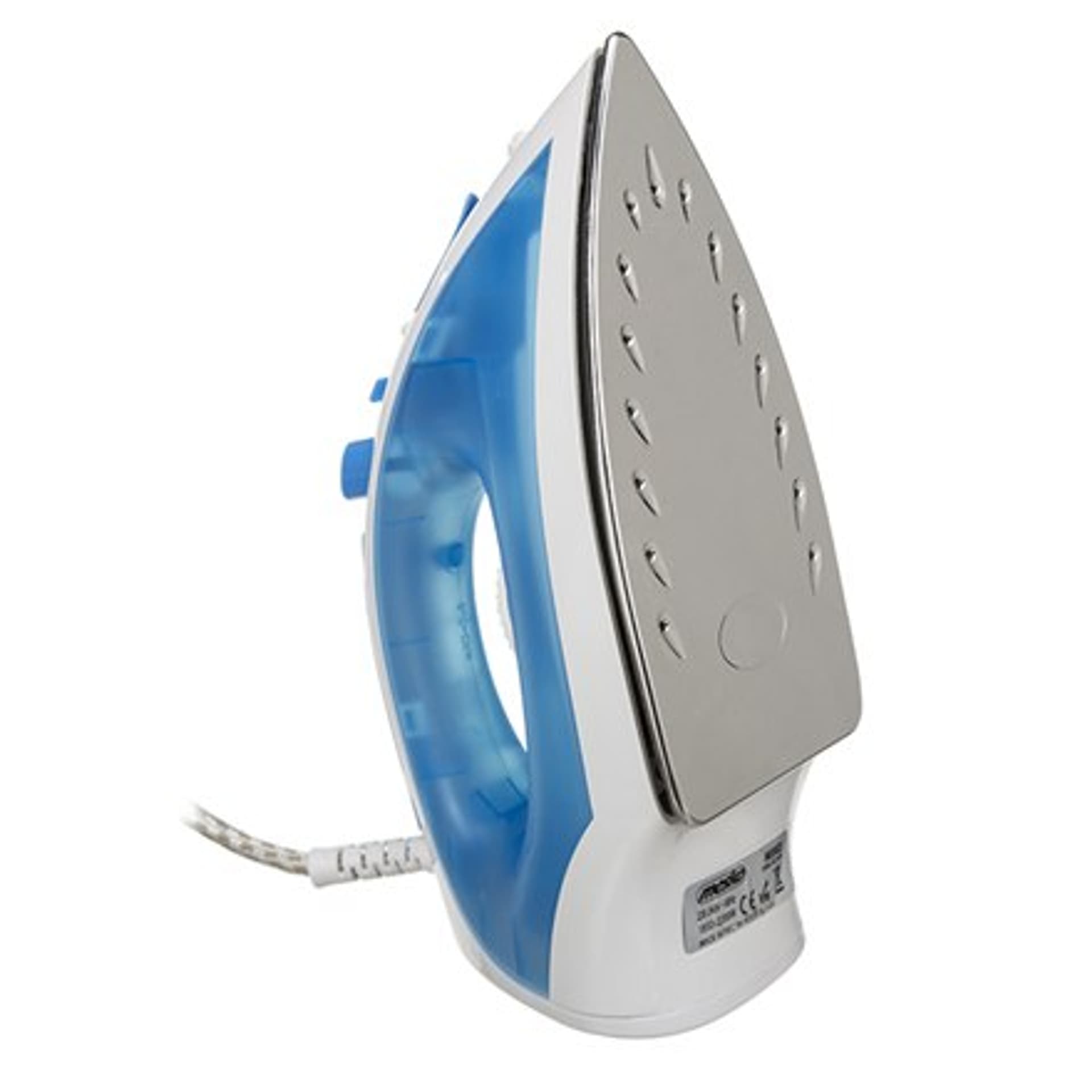 

Iron Mesko MS 5023 Blue/White, 2200 W, With cord, Anti-scale system, Vertical steam function