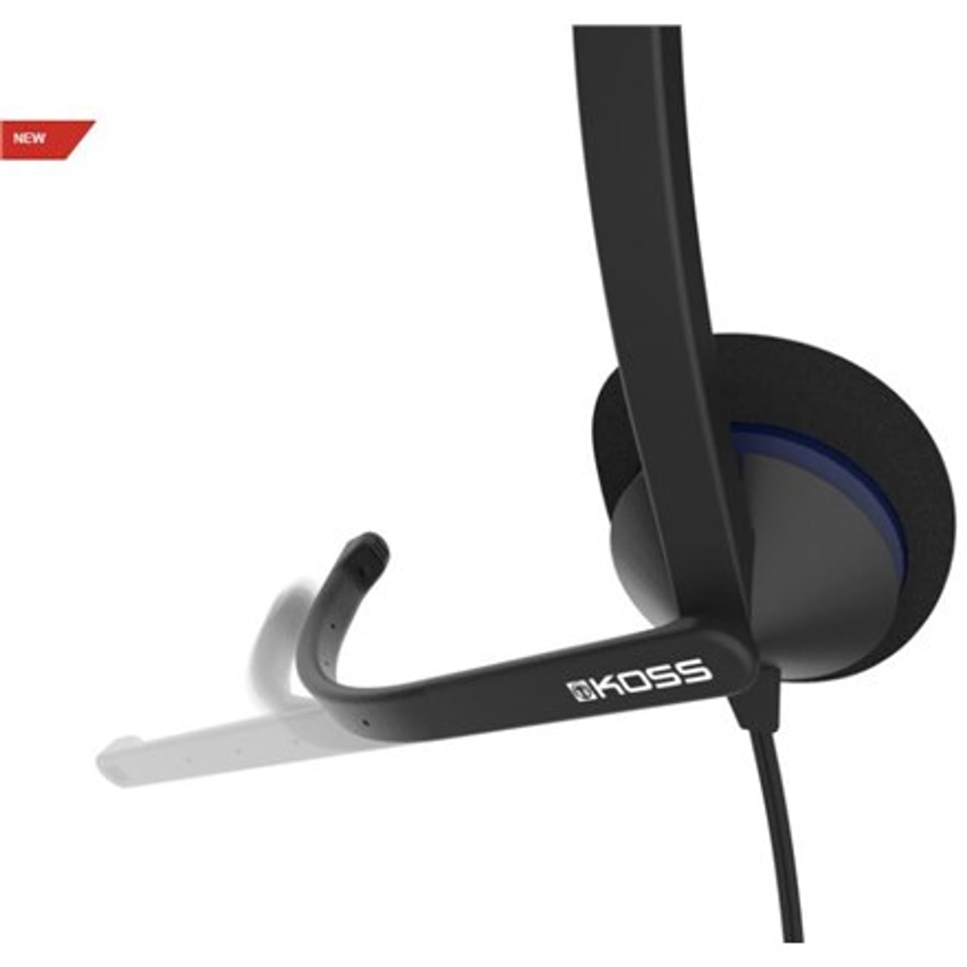 

Koss Headphones CS200 USB Wired, On-Ear, Microphone, USB Type-A, Black