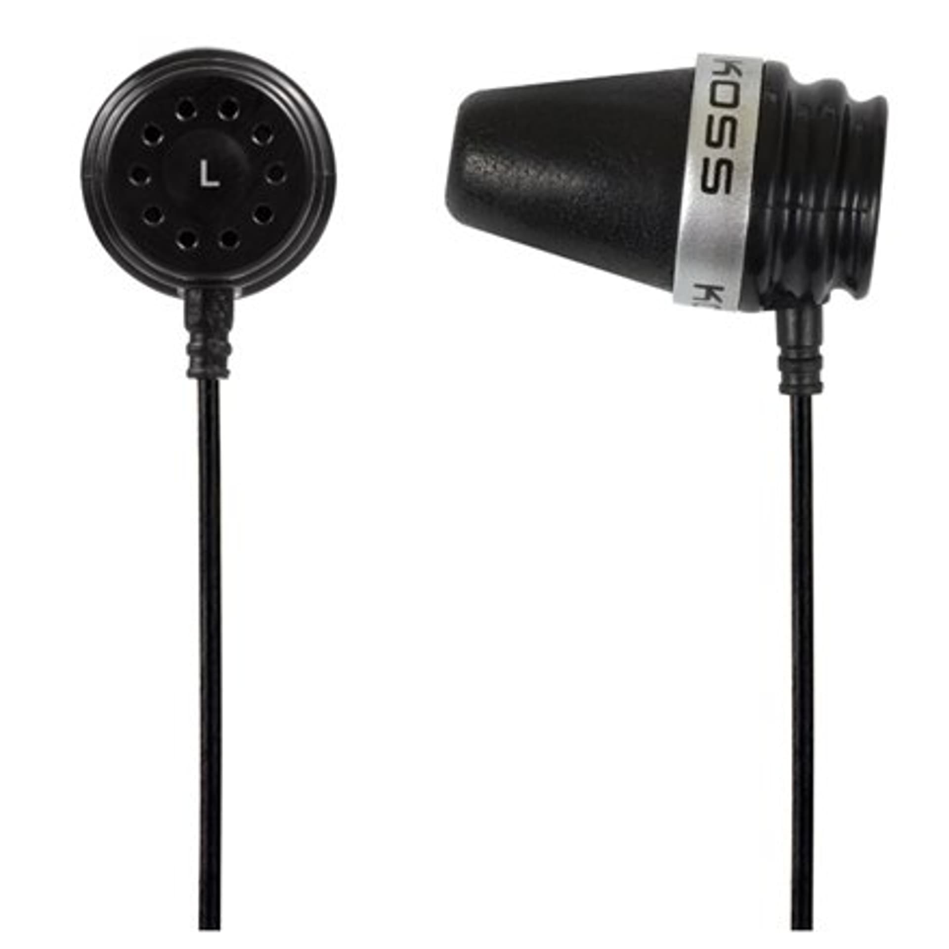 

Koss Headphones Sparkplug In-ear, 3.5 mm, Black, Noice canceling,