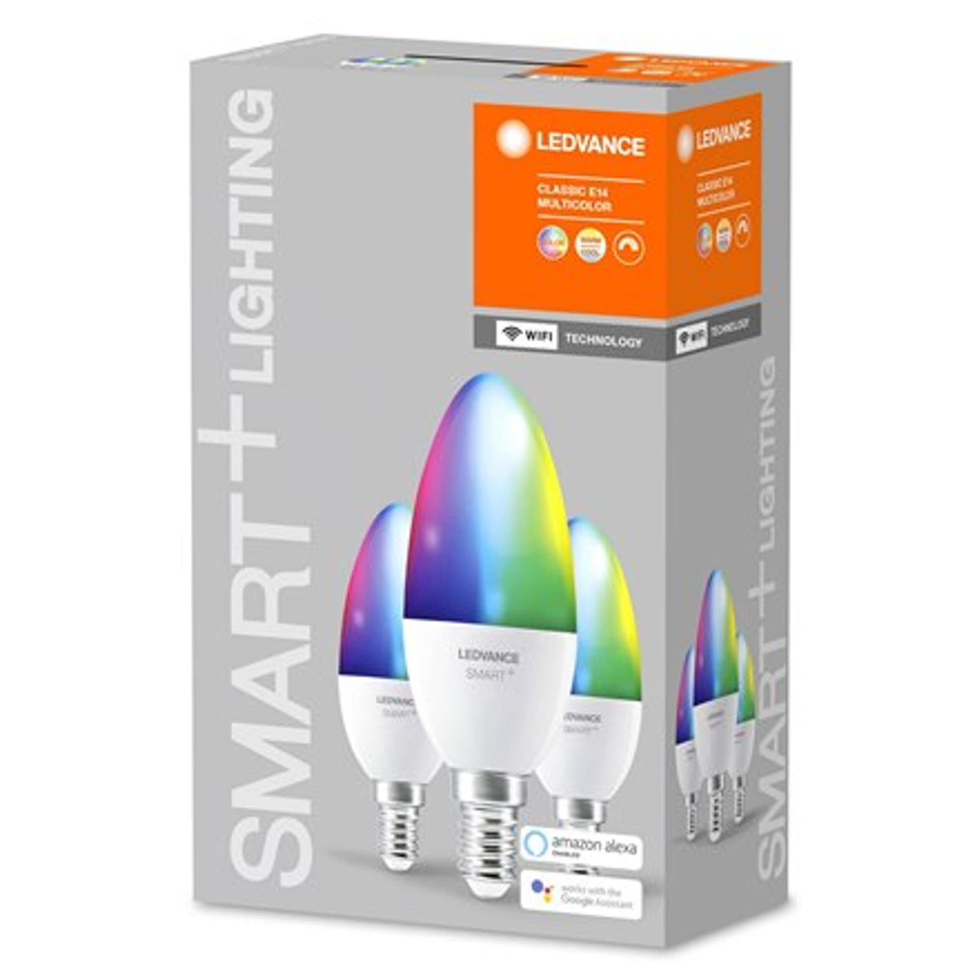 

Ledvance SMART+ WiFi Classic Candle RGBW Multicolour 40 5W 2700-6500K E14, 3pcs pack
