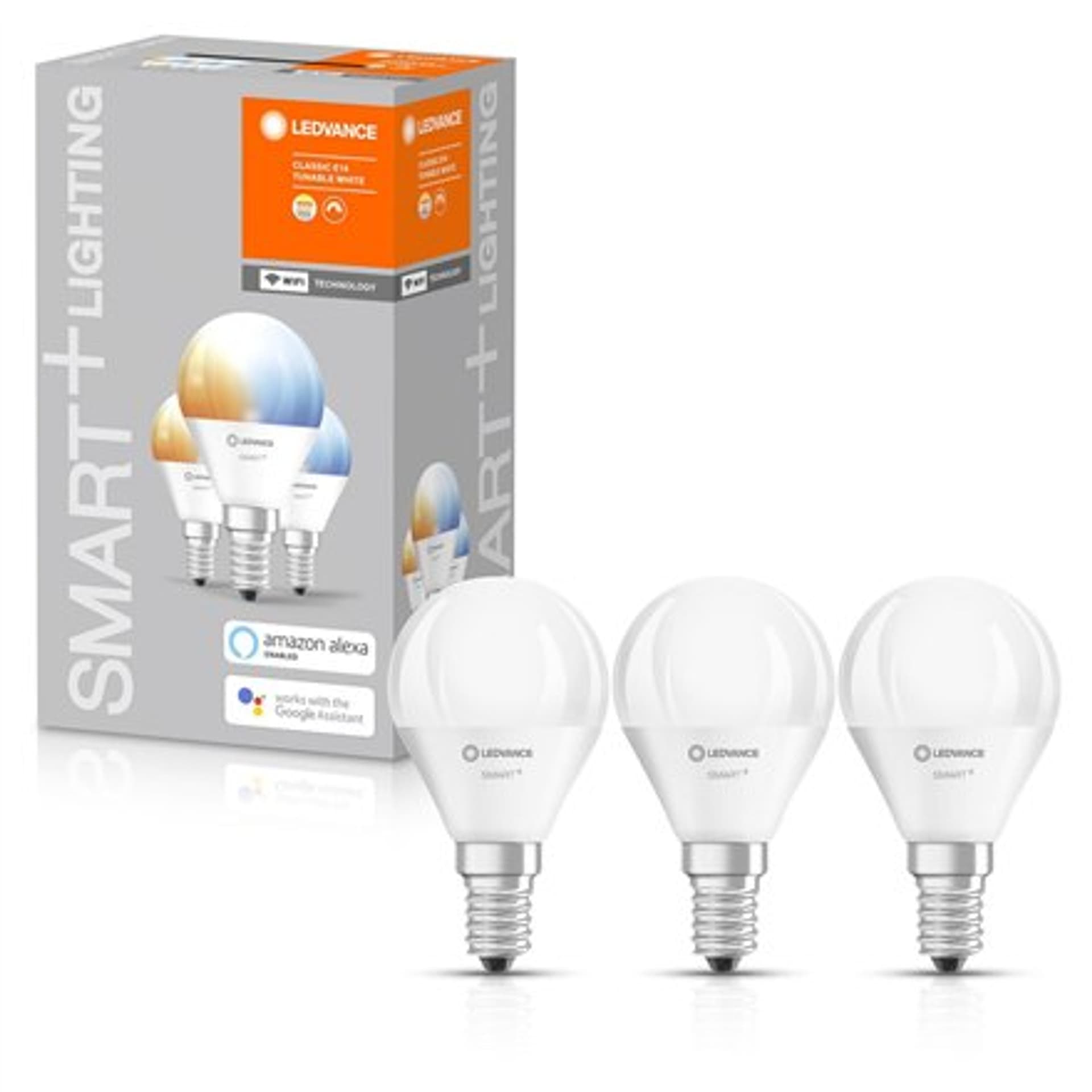 

Ledvance SMART+ WiFi Classic Mini Bulb Tunable White 40 5W 2700-6500K E14, opakowanie 3szt.