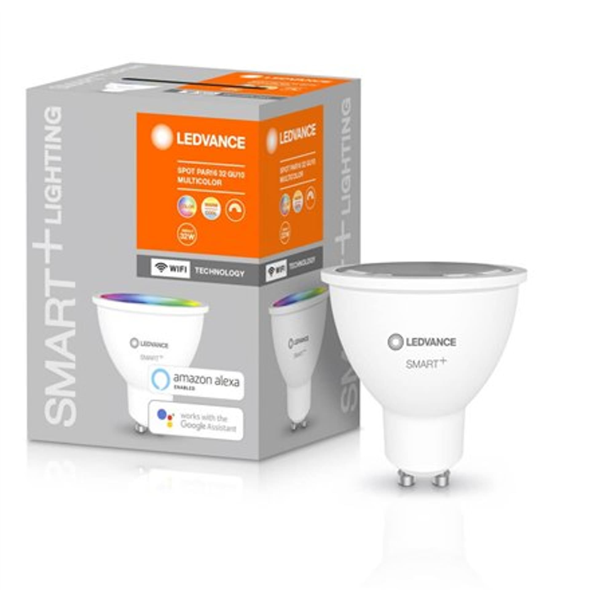 

Ledvance SMART+ WiFi Spot RGBW Multicolour 40 5W 45 2700-6500K GU10