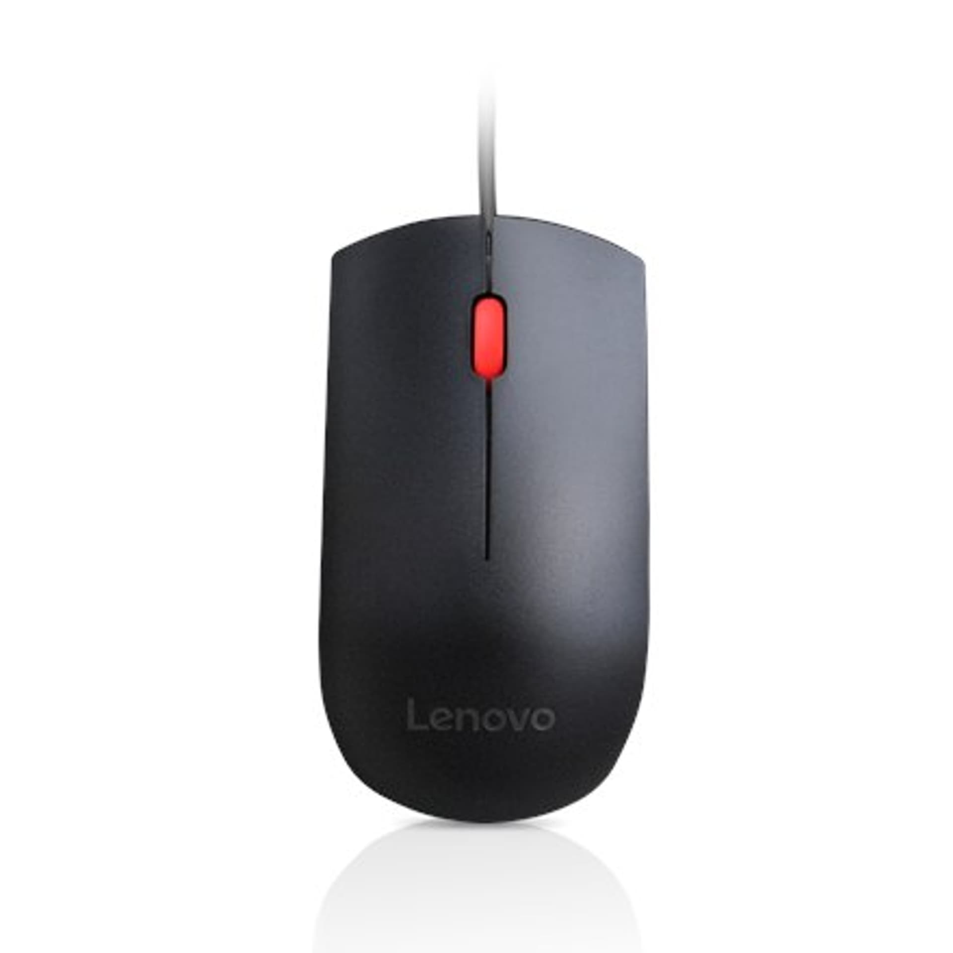 

Lenovo Essential USB Wired Mouse, 1600 DPI, 1,8 m, 3 przyciski, czarna Lenovo