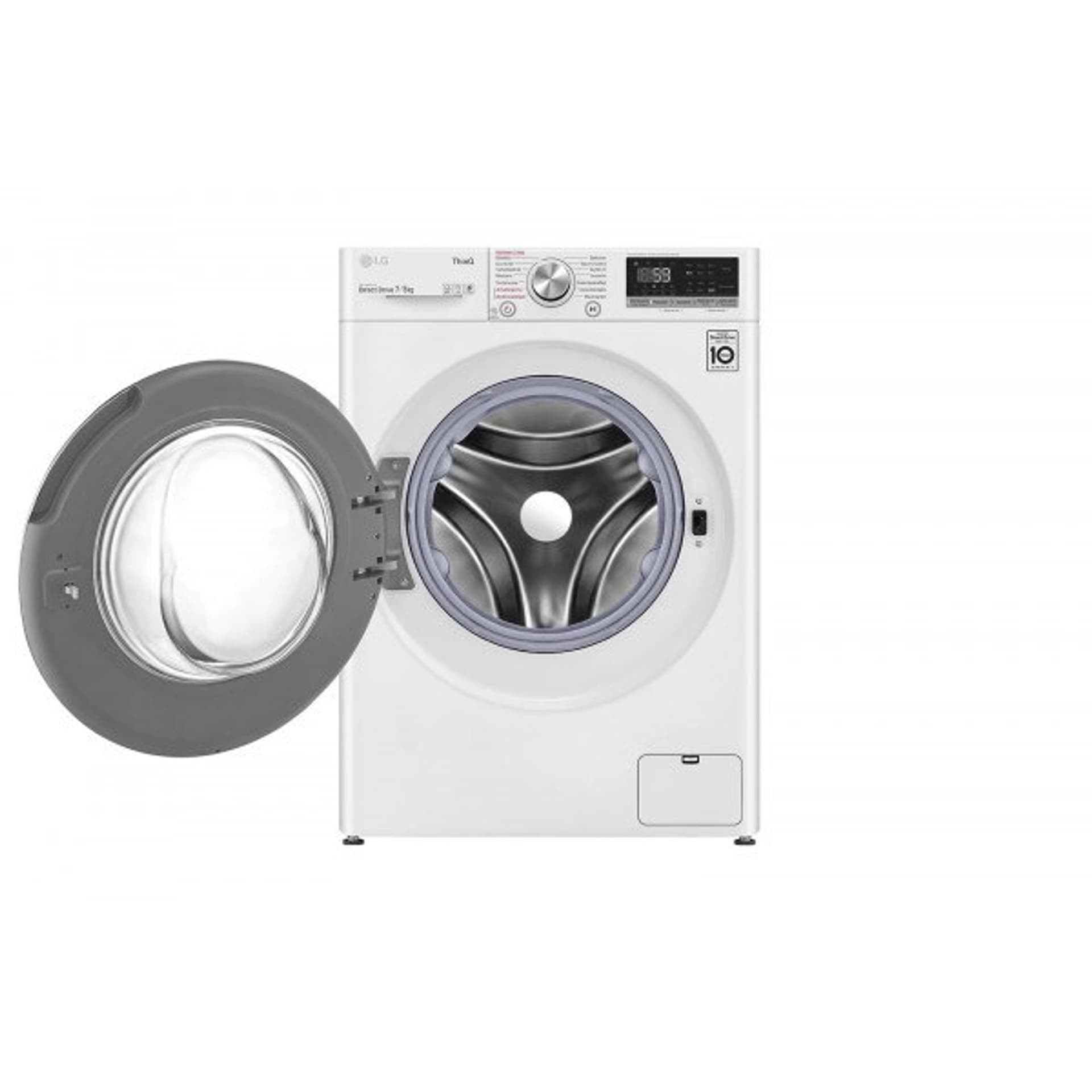 

LG Pralka z suszarką F2DV5S7S1E Klasa efektywności energetycznej D, Ładowanie od przodu, Pojemność prania 7 kg, 1200 obr/min, Gł