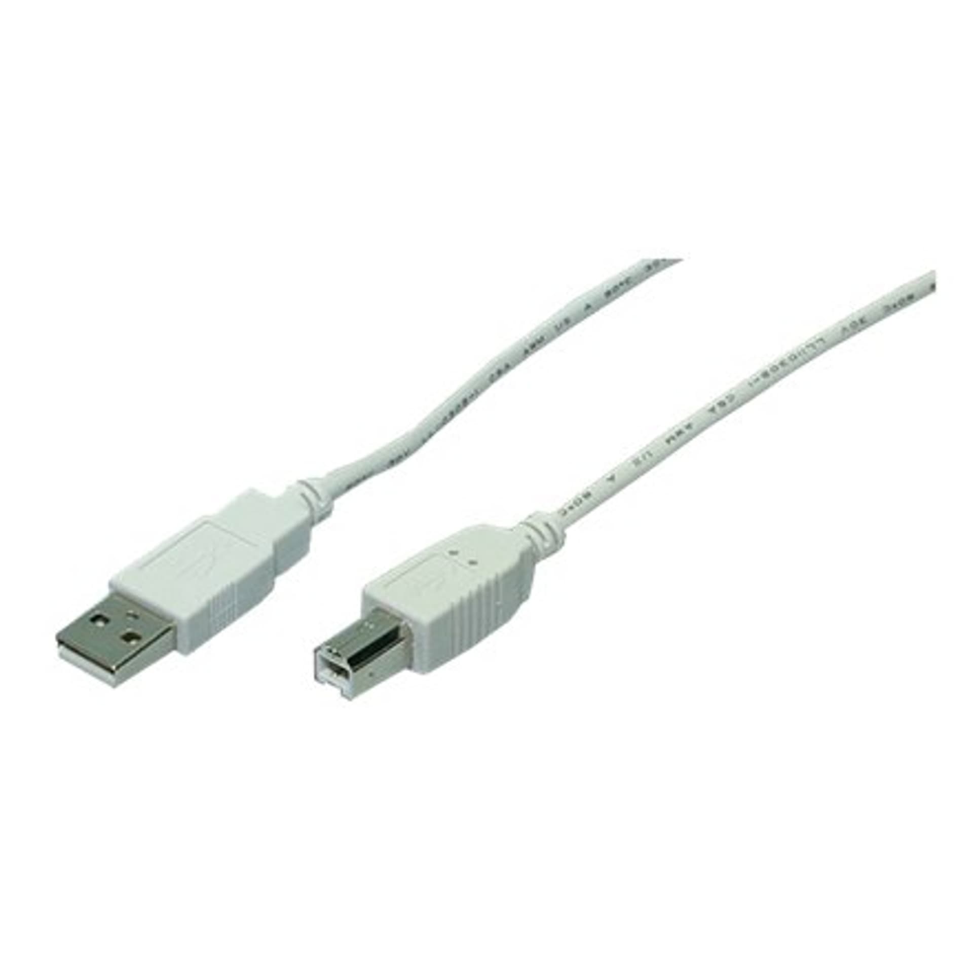 

Logilink USB 2.0 A to USB 2.0 B Cable USB A male, USB B male, 1.8 m, Grey