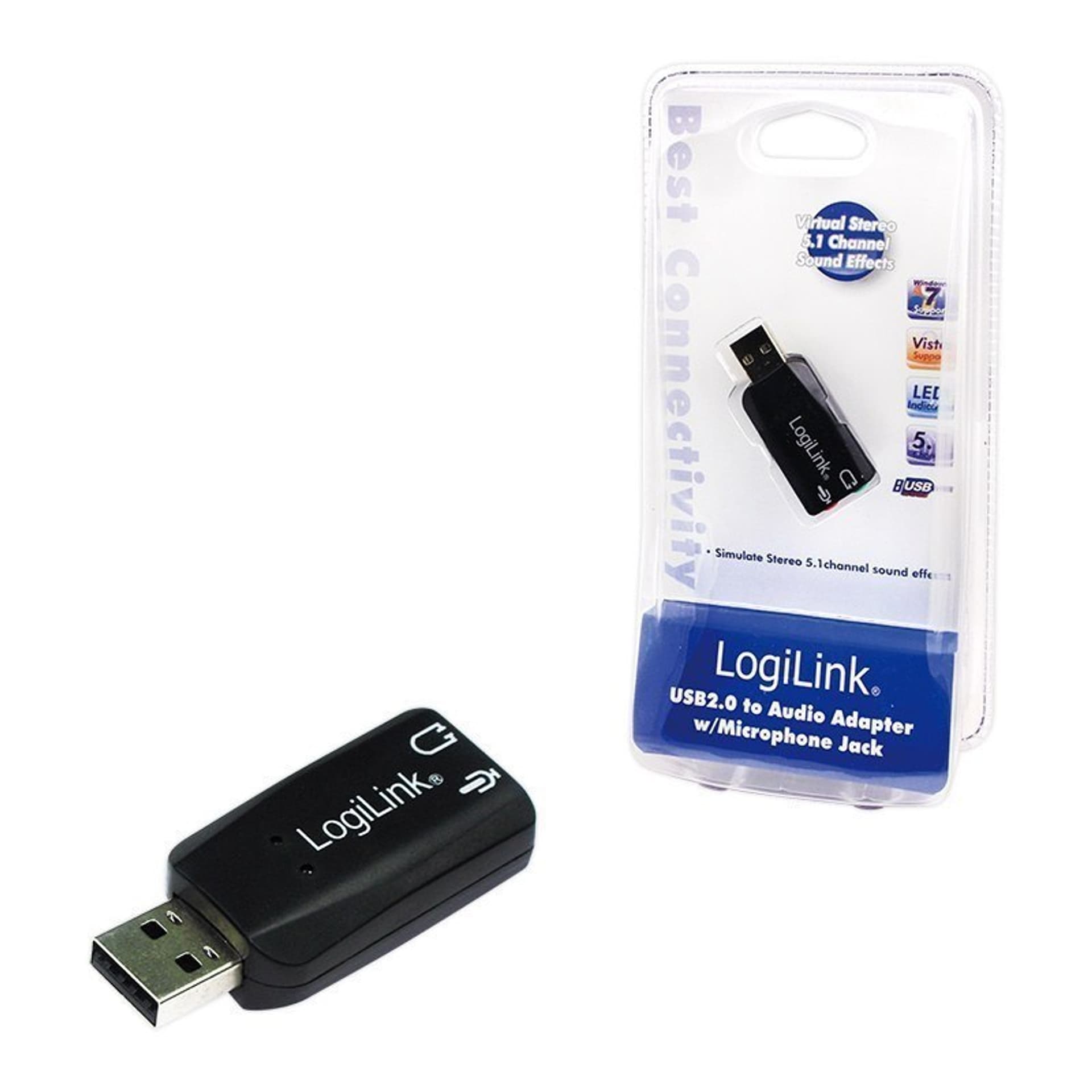 

Adapter audio USB Logilink, efekt dźwiękowy 5.1