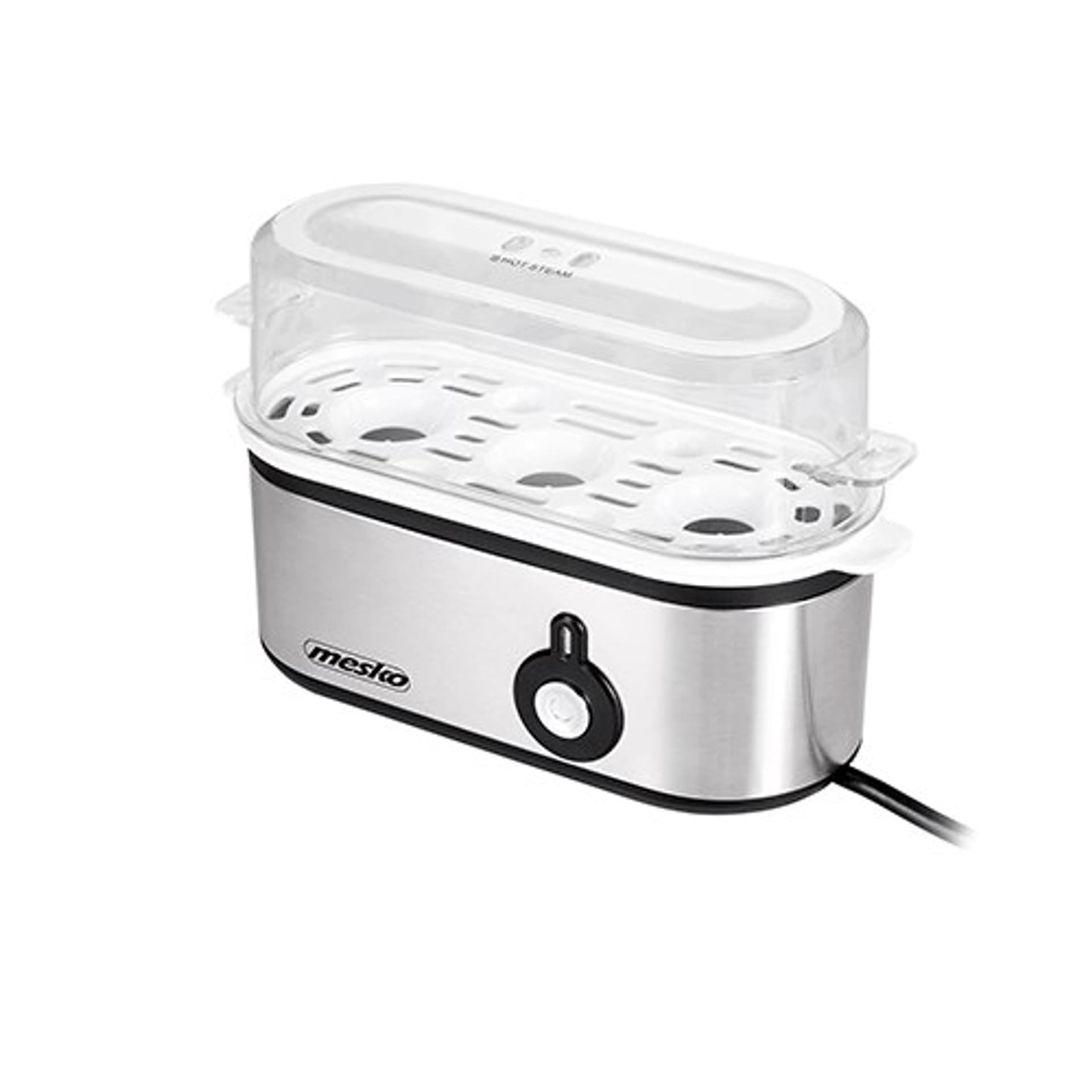 

Mesko Egg boiler MS 4485 Stainless steel, 210 W, Functions For 3 eggs