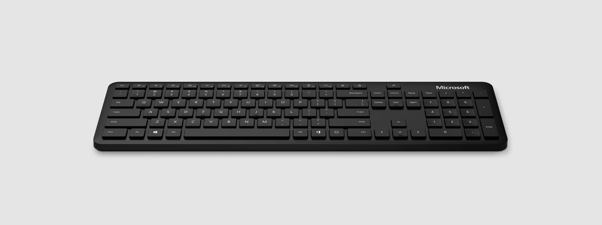 

Microsoft Bluetooth Keyboard QSZ-00030 Standard, Wireless, US, Black, Bluetooth