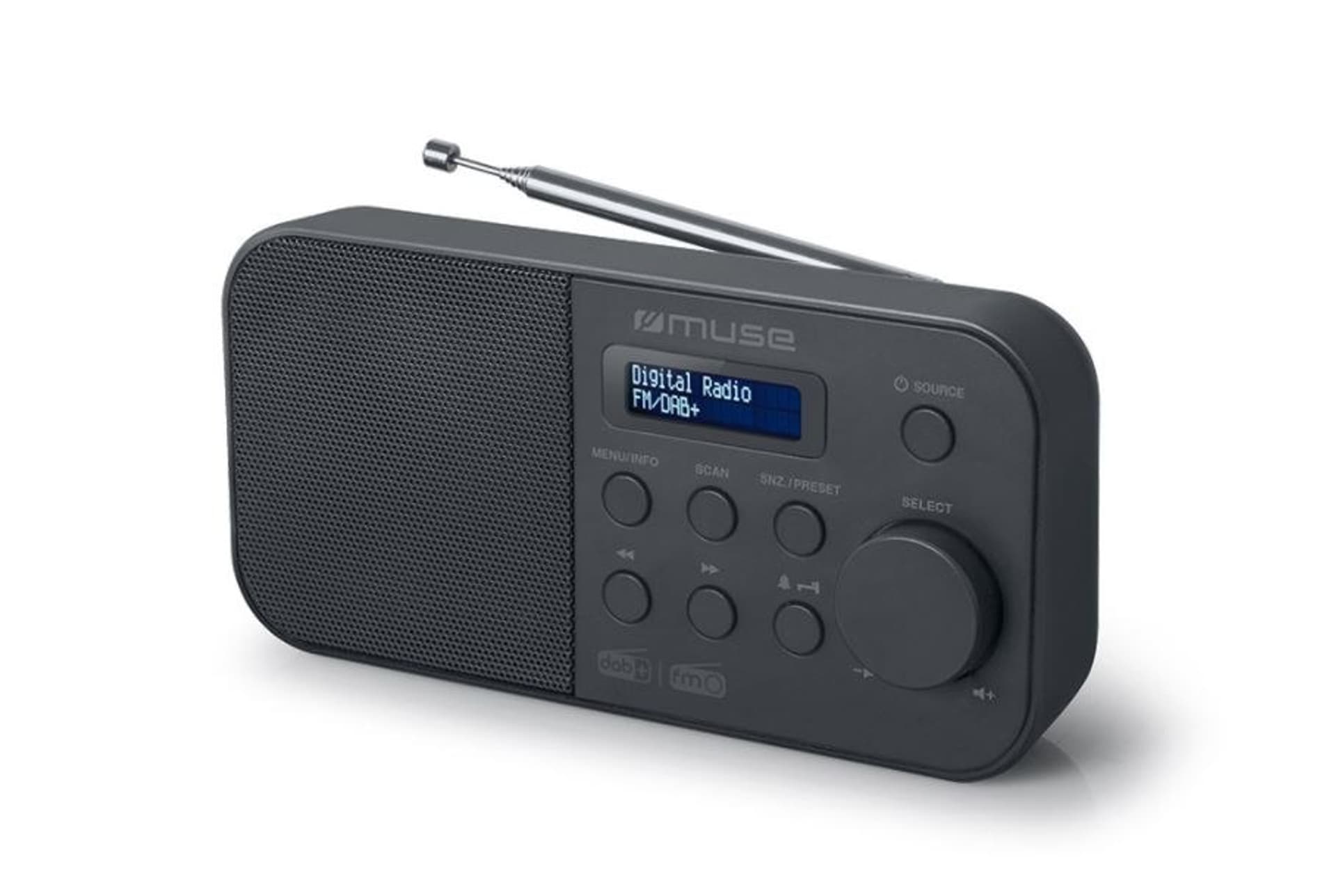 

Muse Alarm function, M-109DB, Portable radio, Black