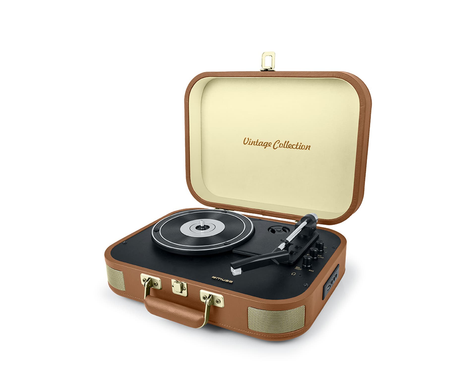

Muse Vintage Collection Turntable Stereo System MT-501 ATC USB port, AUX in, 2x5 W, Brown