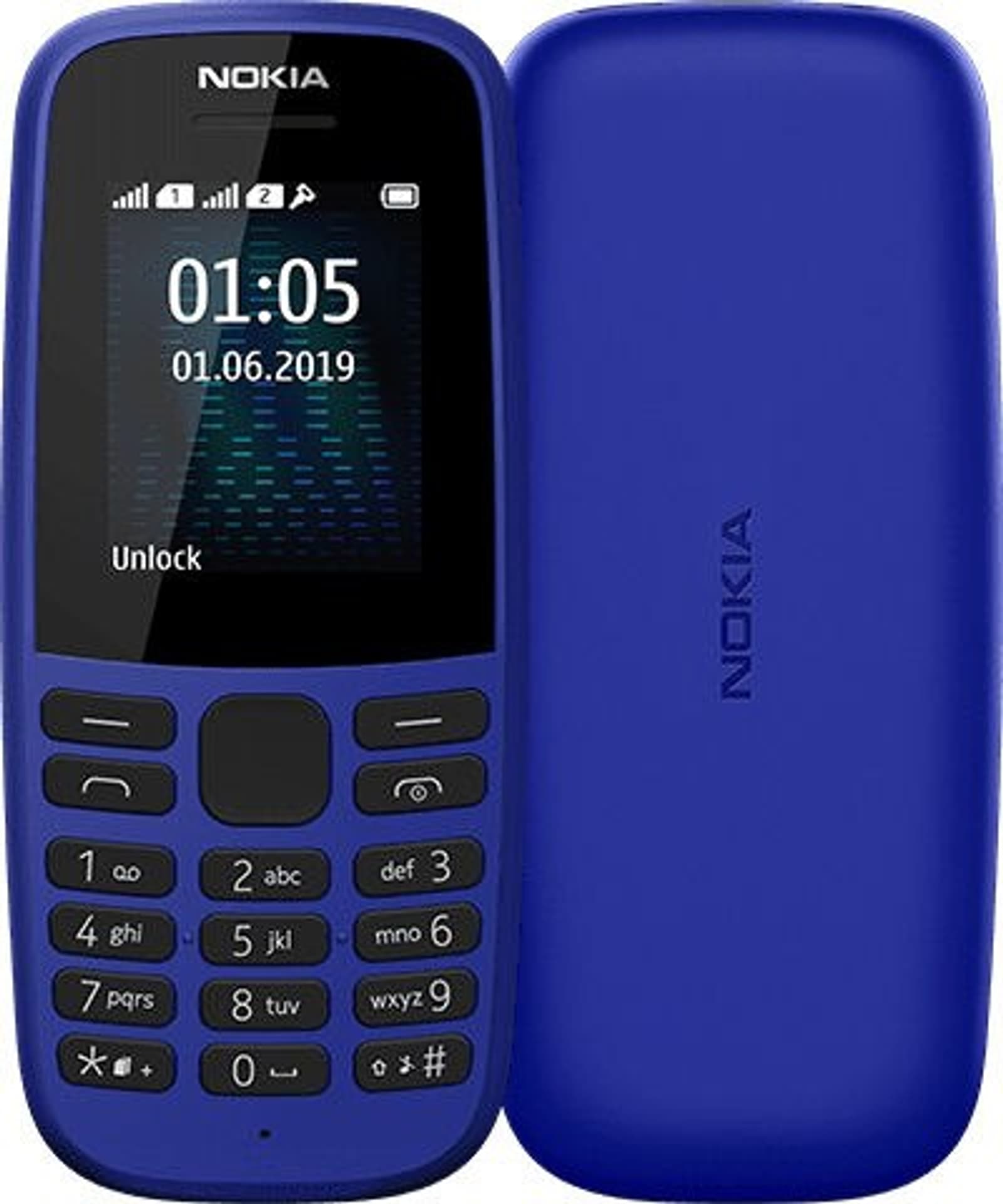 

Nokia 105 (2019) TA-1174 niebieski, 1,77 ", TFT, 120 x 160 pikseli, 4 MB, Dual SIM, USB w wersji microUSB, 2019) ta-1174 niebieski/1.77 "/tft/120 x 160 pikseli/4 mb/dual sim/usb w wersji microus