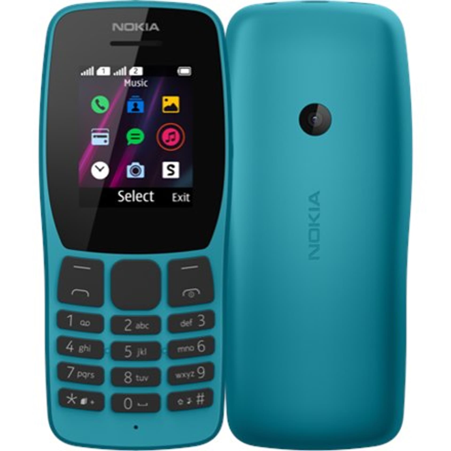 

Nokia 110 TA-1192 Niebieski, 1,77 ", TFT, 120 x 160 pikseli, 4 MB, 4 MB, Dual SIM, Mini-SIM, USB w wersji microUSB