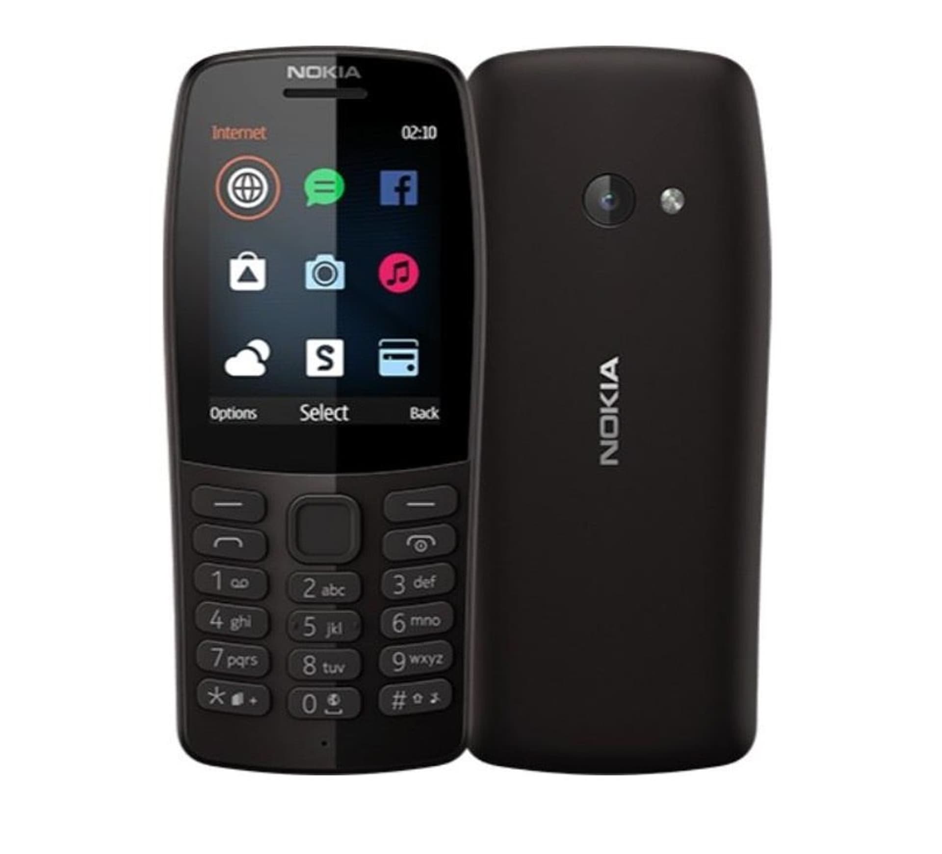 

Nokia 210 Black, 2.4 ", TFT, 240 x 320 pixels, 16 MB, Dual SIM, Bluetooth, 3.0, USB version microUSB, Main camera 0.3 MP, 1020 m