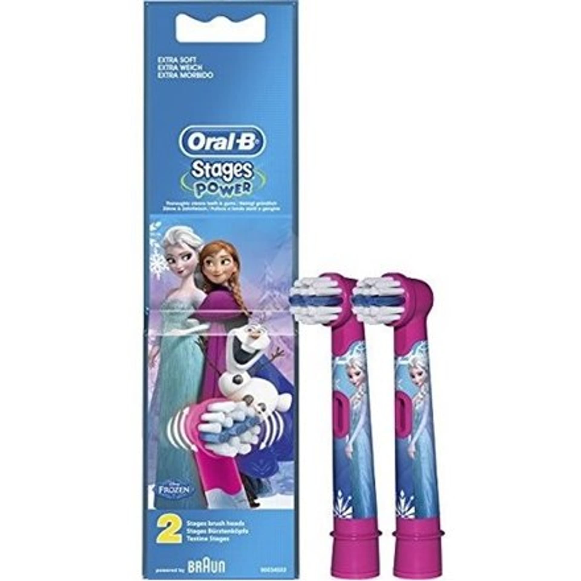

Oral-B Frozen EB-10 Heads, For kids, Number of brush heads included 2