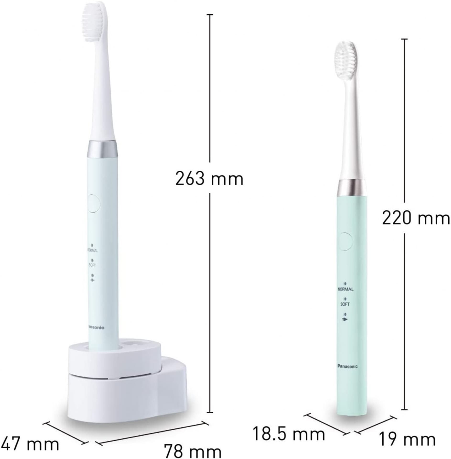

Panasonic Elektryczna szczoteczka do zębów EW-DM81-G503 Ładowalna, Dla dorosłych, Ilość główek szczoteczki w zestawie 2, Ilość t