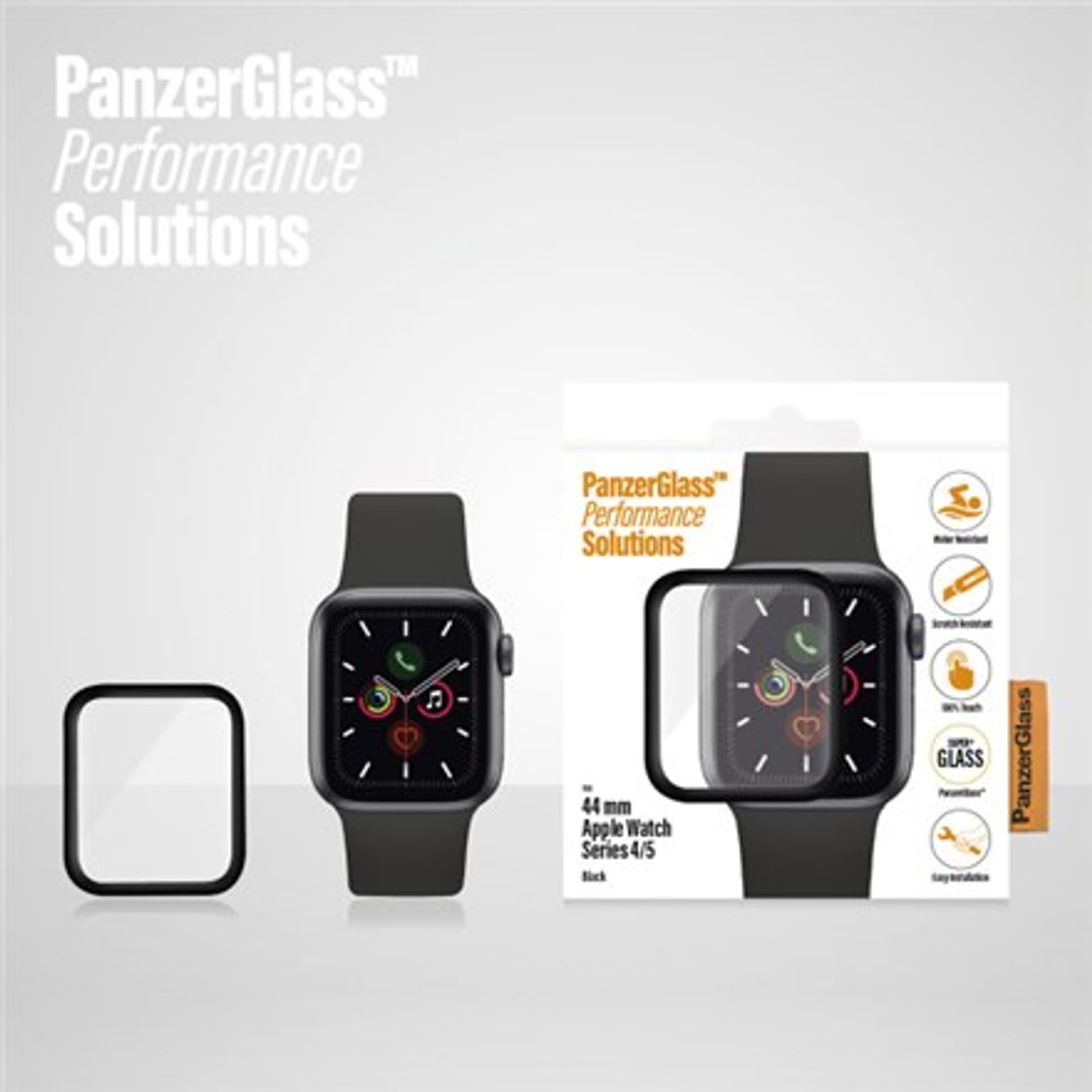 

PanzerGlass Apple Watch Series 4/5, Black