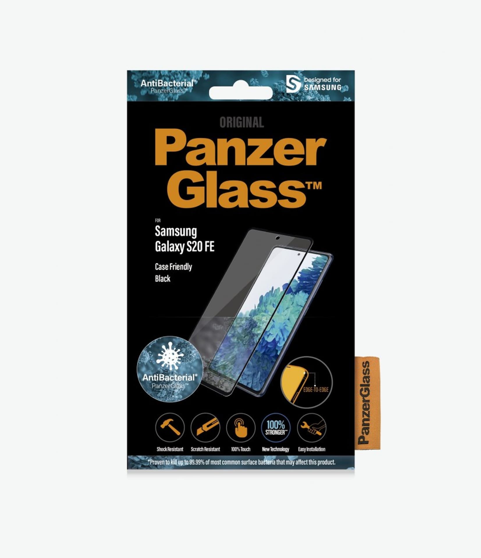 

PanzerGlass Samsng, Galaxy S21 FE CF, Hybrid glass, Black, Screen Protector