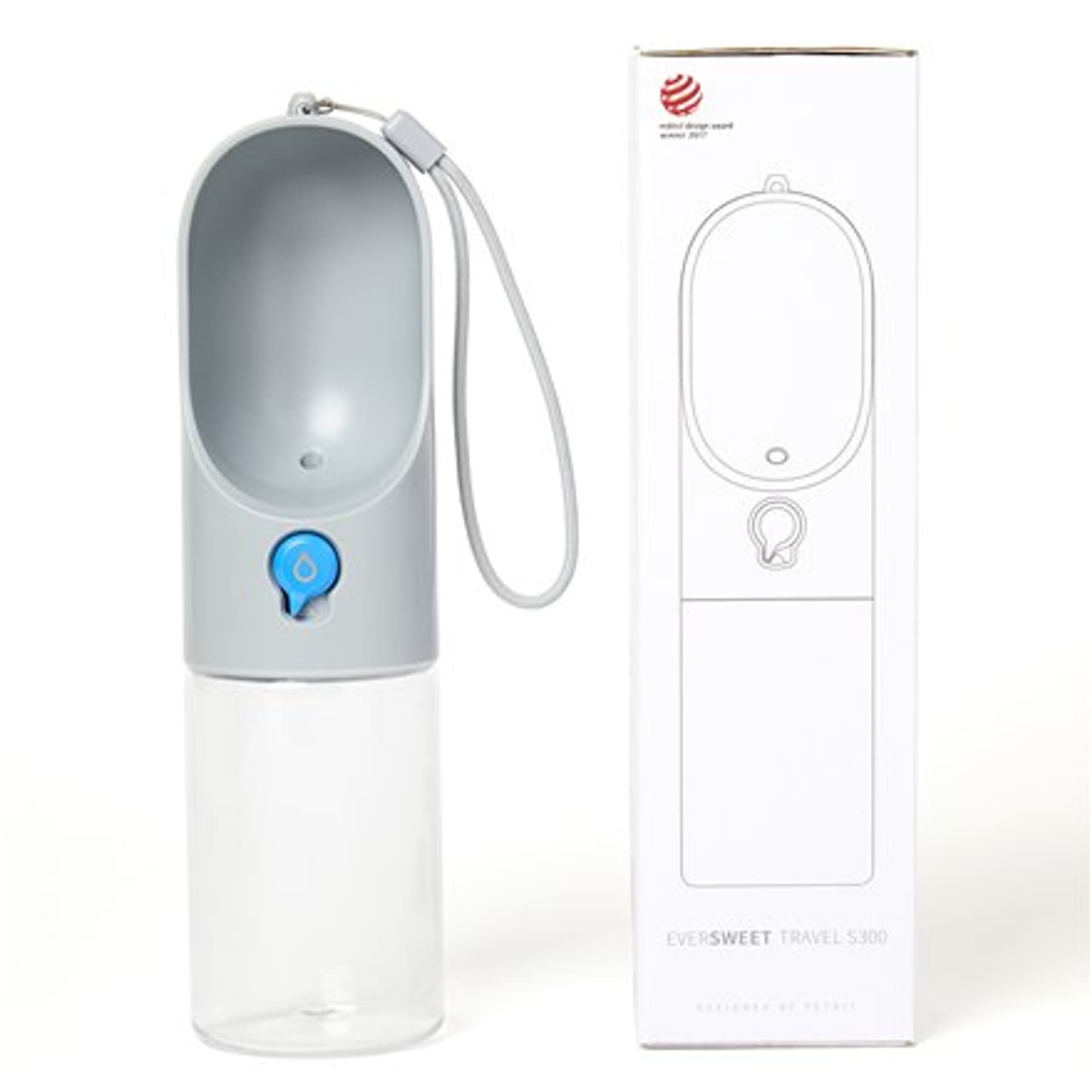 

PETKIT Pet Bottle Eversweet Travel S Pojemność 0,3 L, Materiał BioCleanAct i Tritan (BPA Free), Grey, Bpa free)/gre