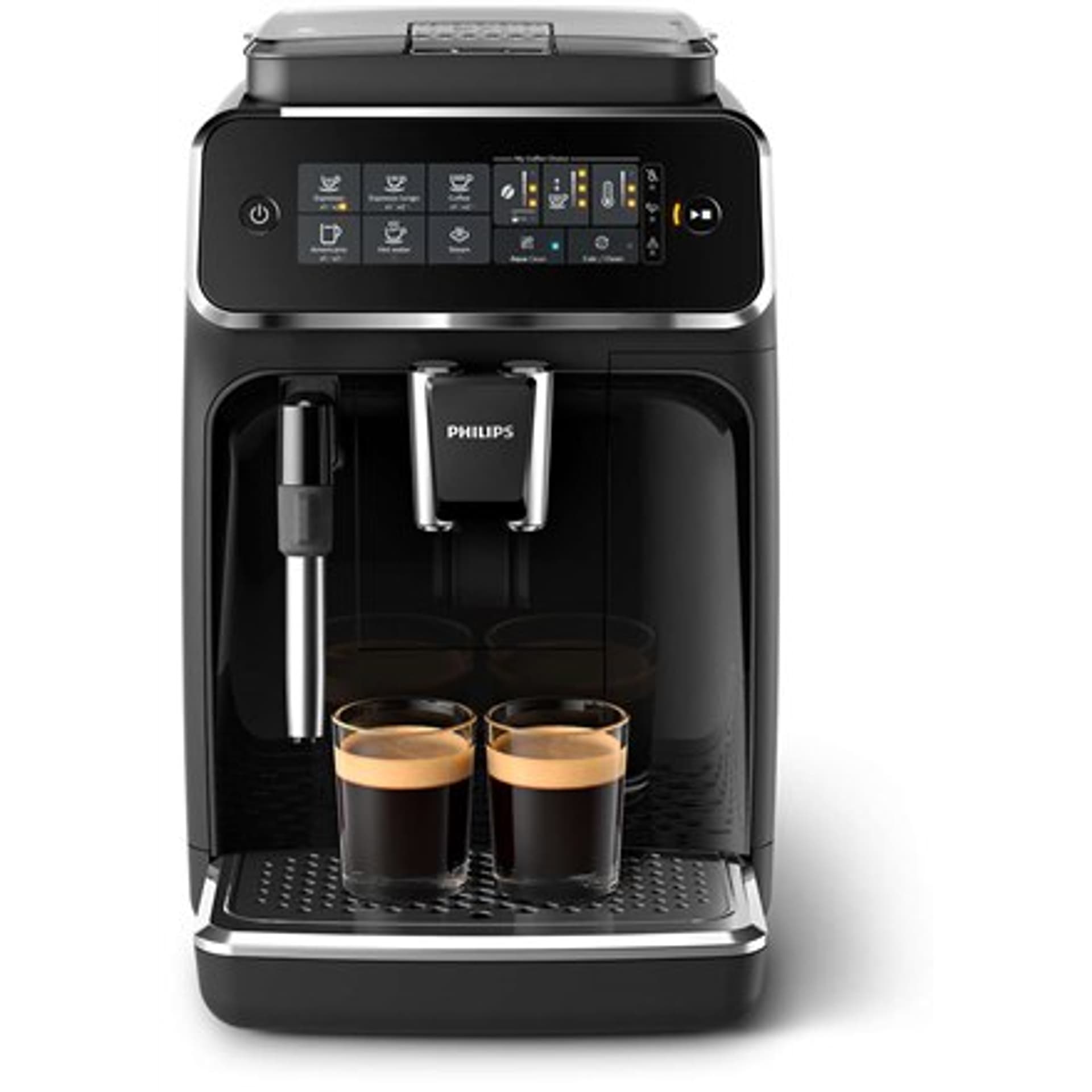

Philips Espresso Coffee maker EP3221/40 Pump pressure 15 bar, Built-in milk frother, Fully automatic, 1500 W, Black