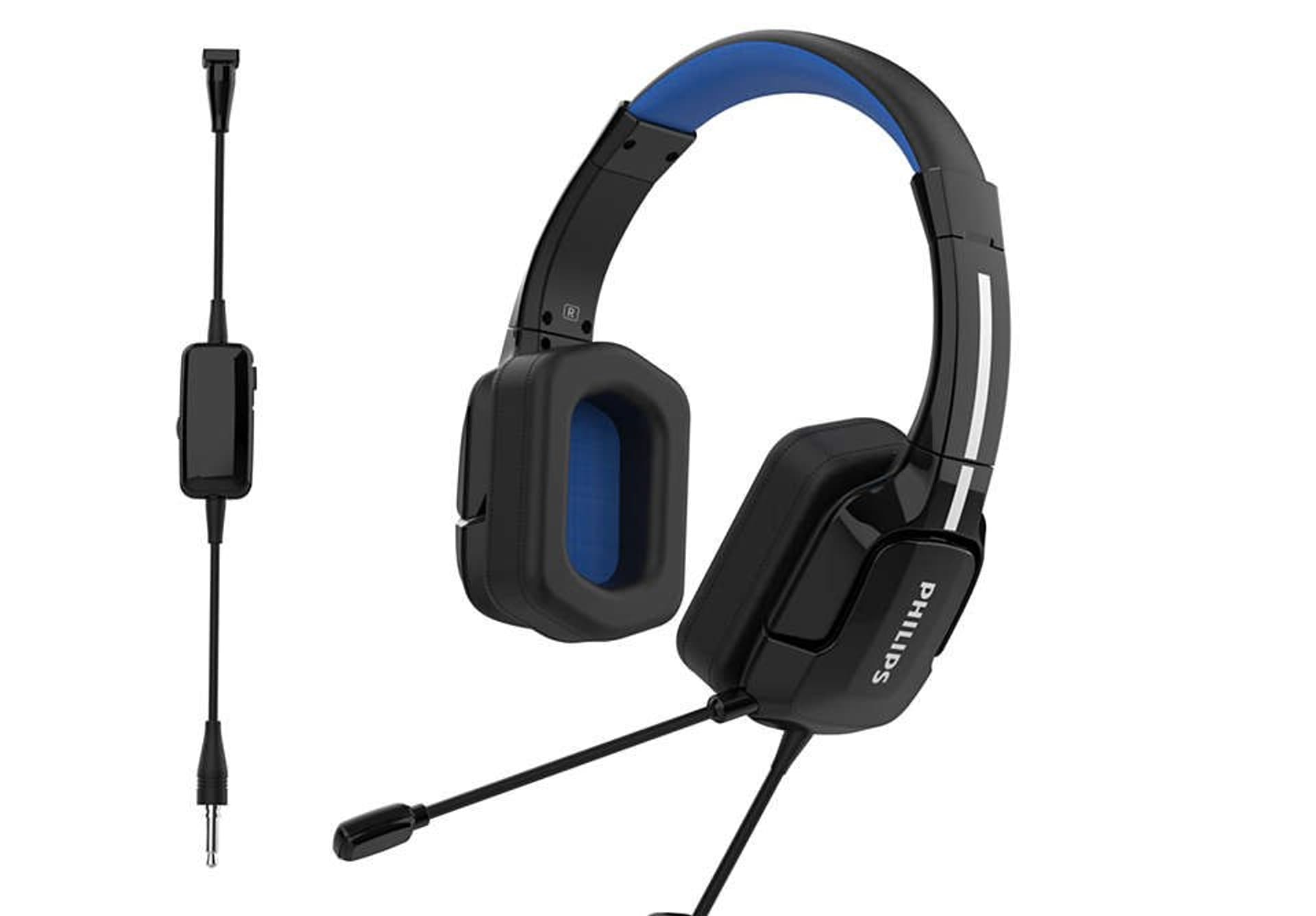 

Philips Gaming headset TAGH301BL/00 Microphone, Black/Blue, Wired