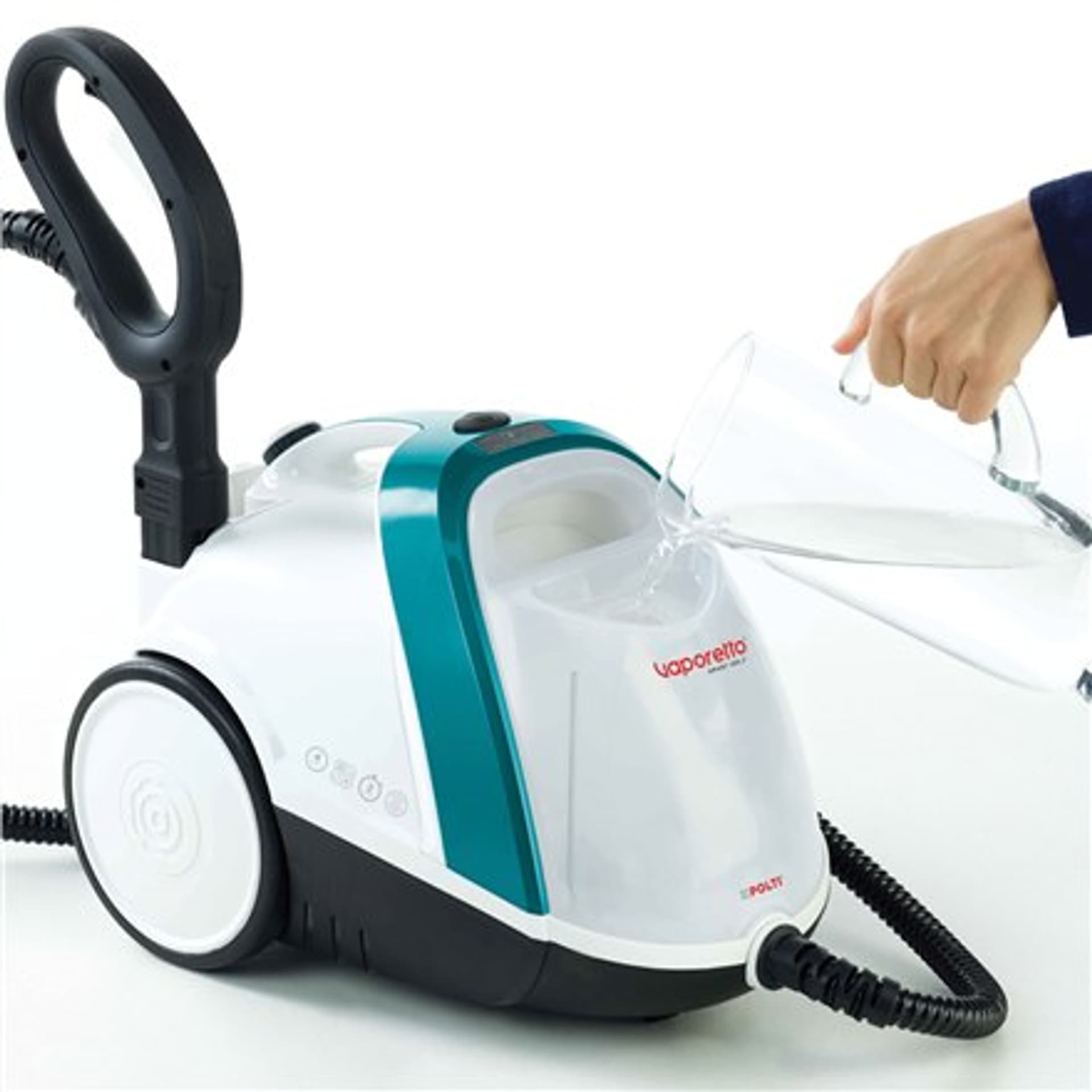 

Polti Myjka parowa PTEU0277 Vaporetto Smart 100_T Moc 1500 W, Ciśnienie pary 4 bar, Pojemność zbiornika na wodę 2 L, Biały