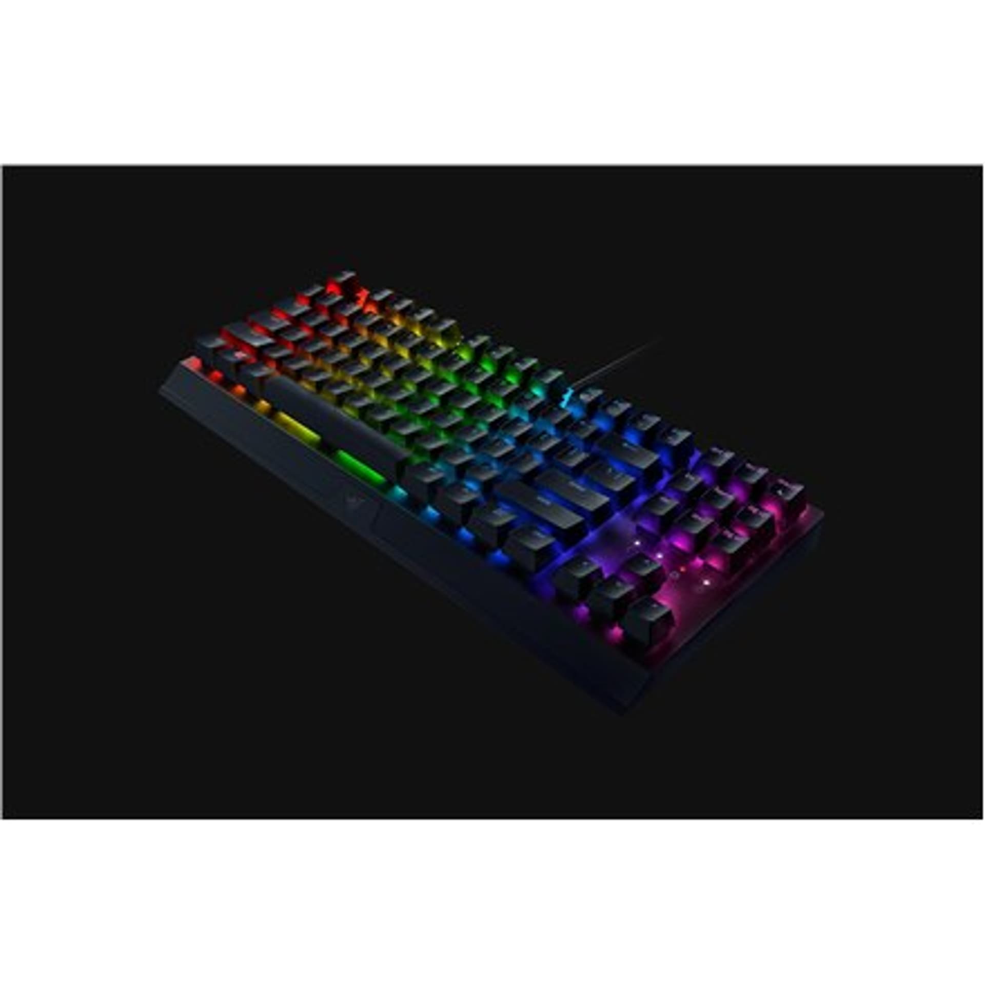 

Razer BlackWidow V3, klawiatura gamingowa, oświetlenie LED RGB, US, czarna, przewodowa