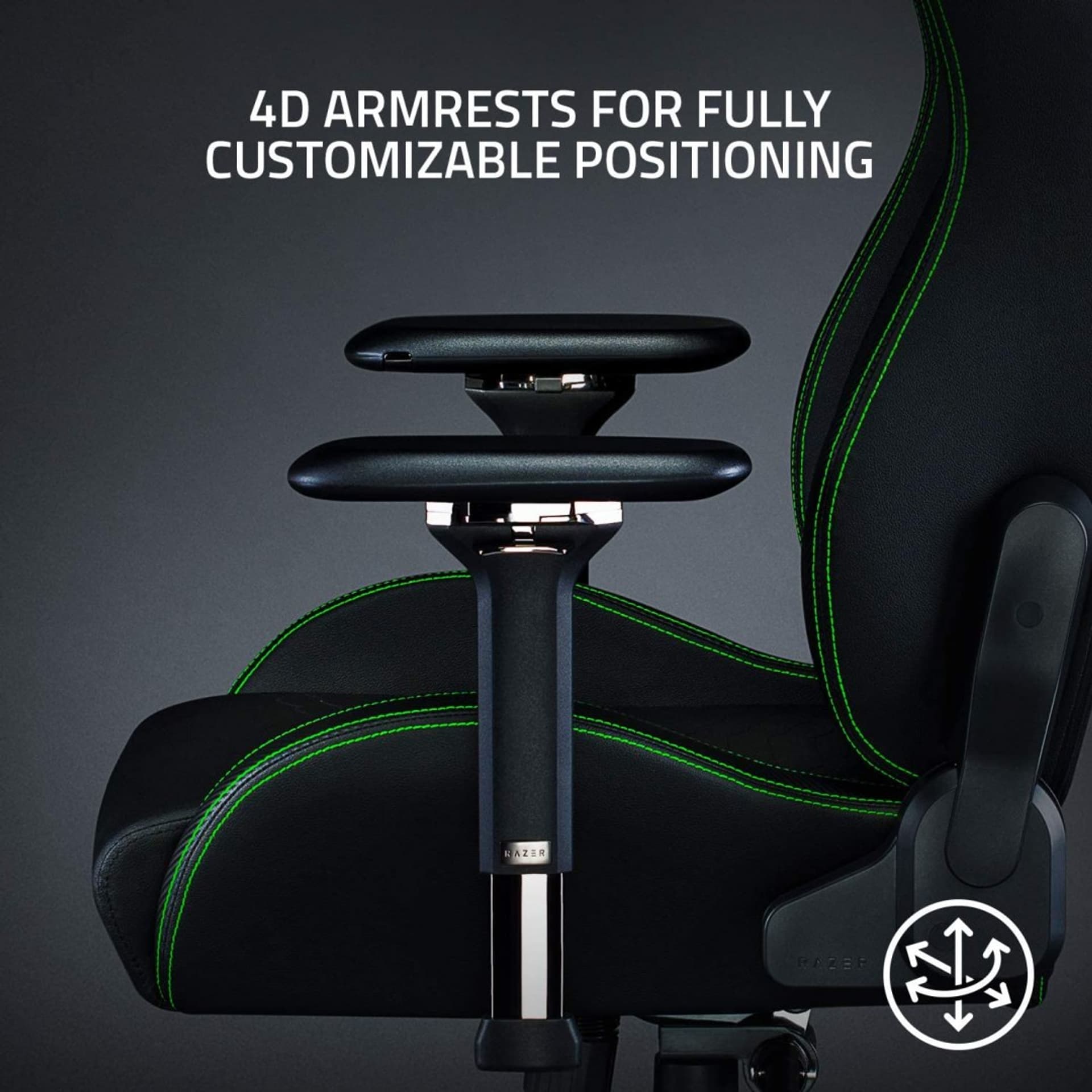 

Razer Gaming Chair with Lumbar Support Iskur Black/Green
